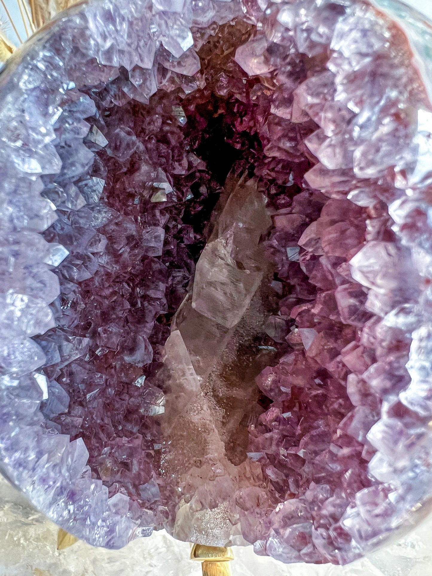 Rainbow Amethyst Geode Sphere