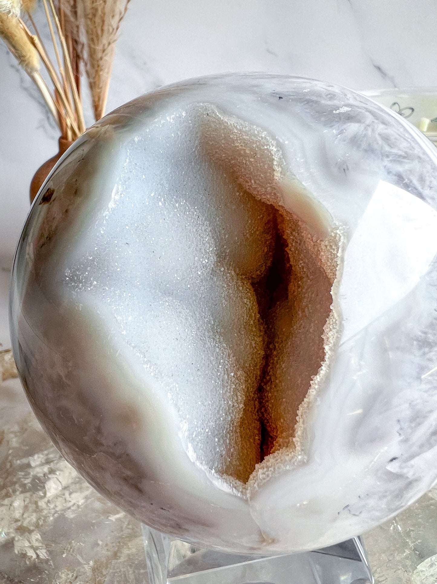 Druzy Agate Sphere