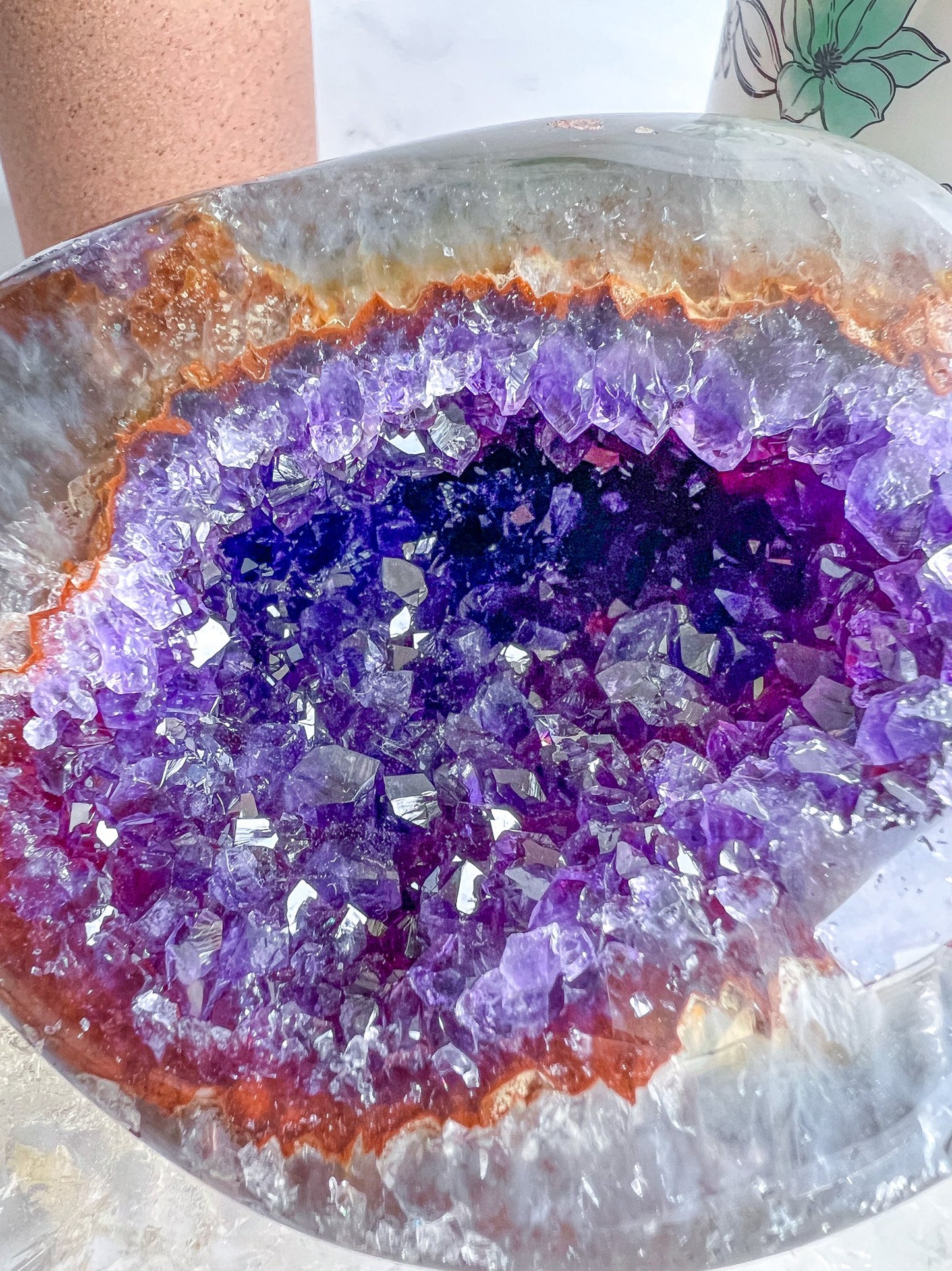 Druzy Amethyst Agate Geode