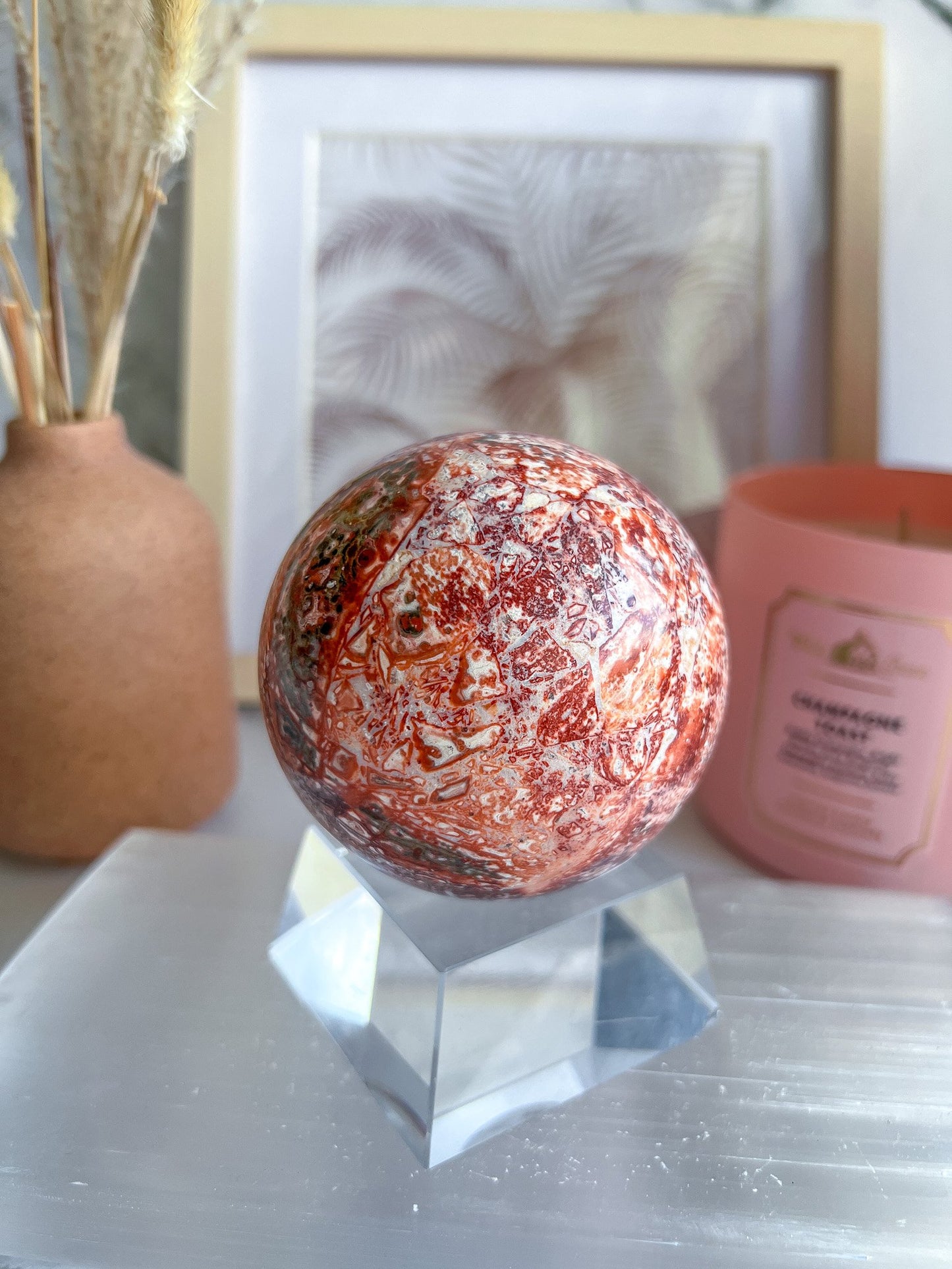 Leopardskin Jasper Sphere