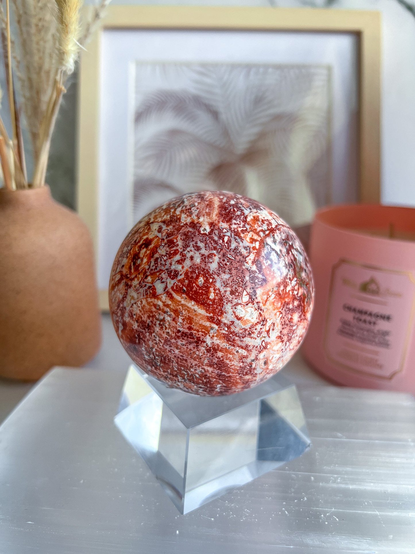 Leopardskin Jasper Sphere