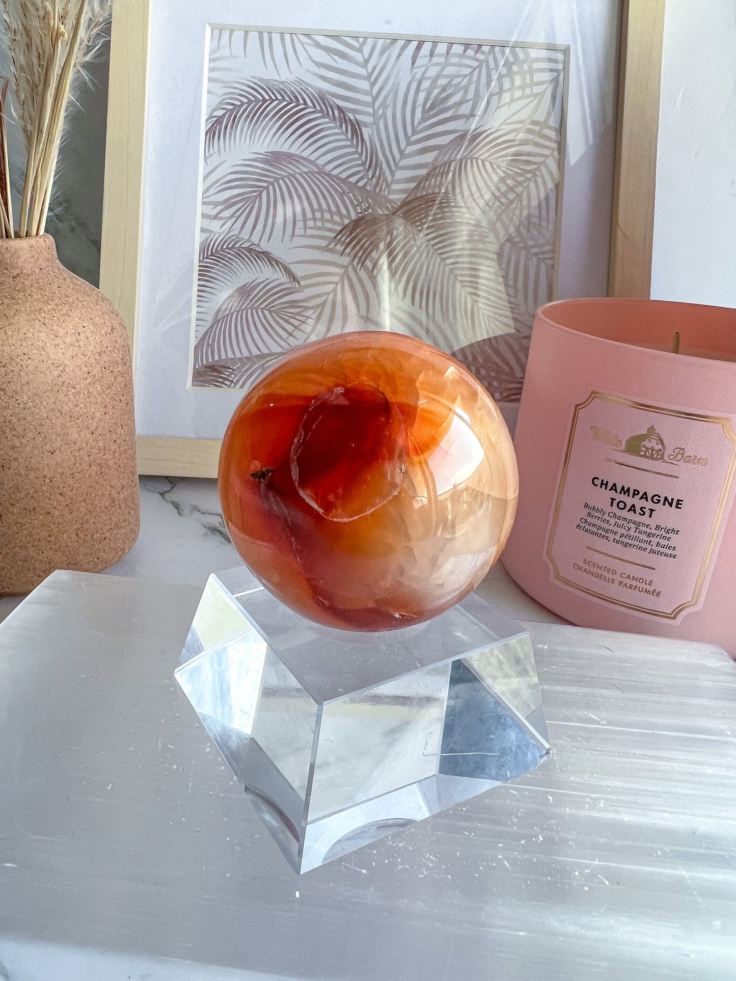 Carnelian Agate Sphere