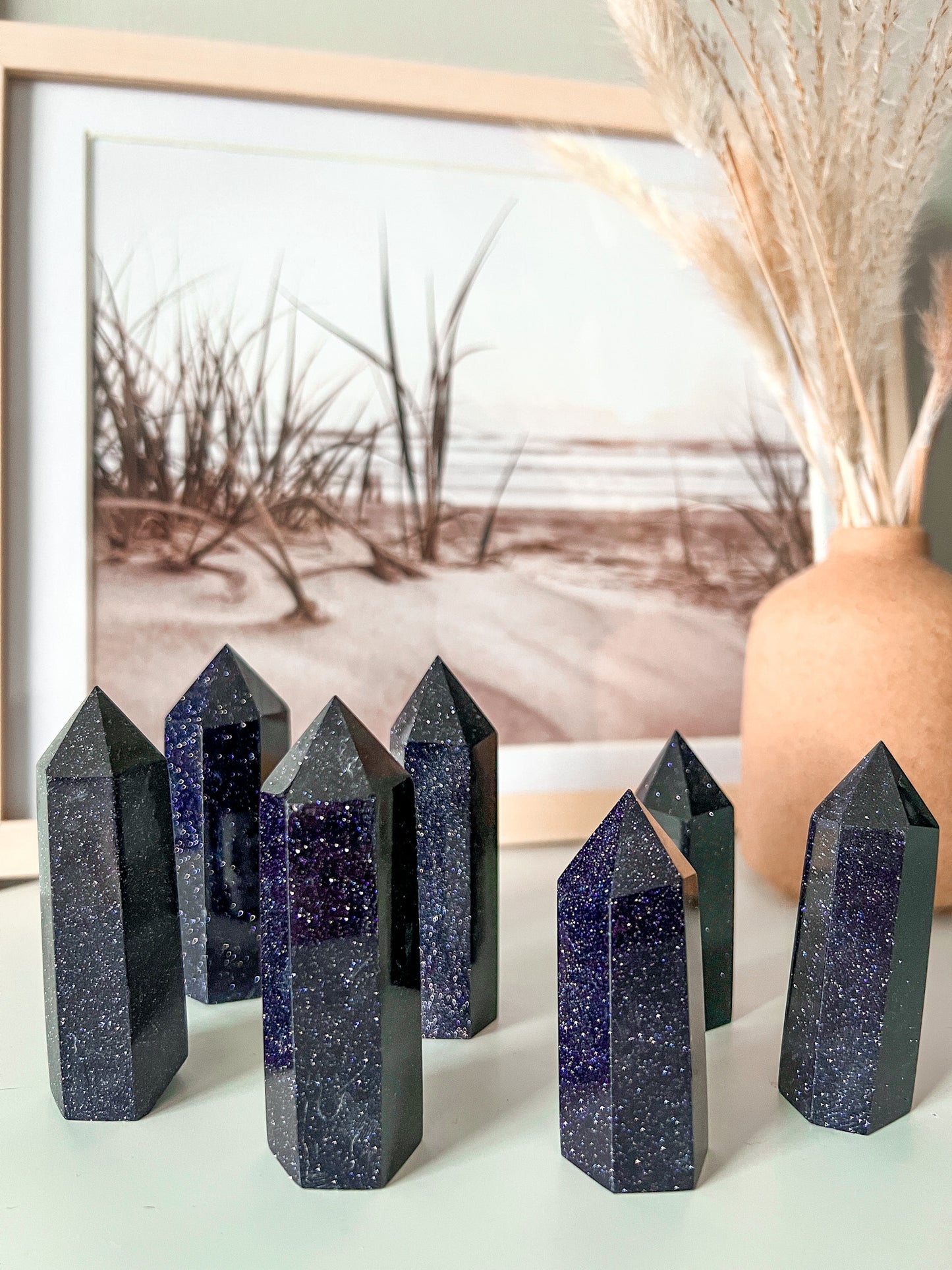 Blue Sandstone Tower - Crystal Love Treasures