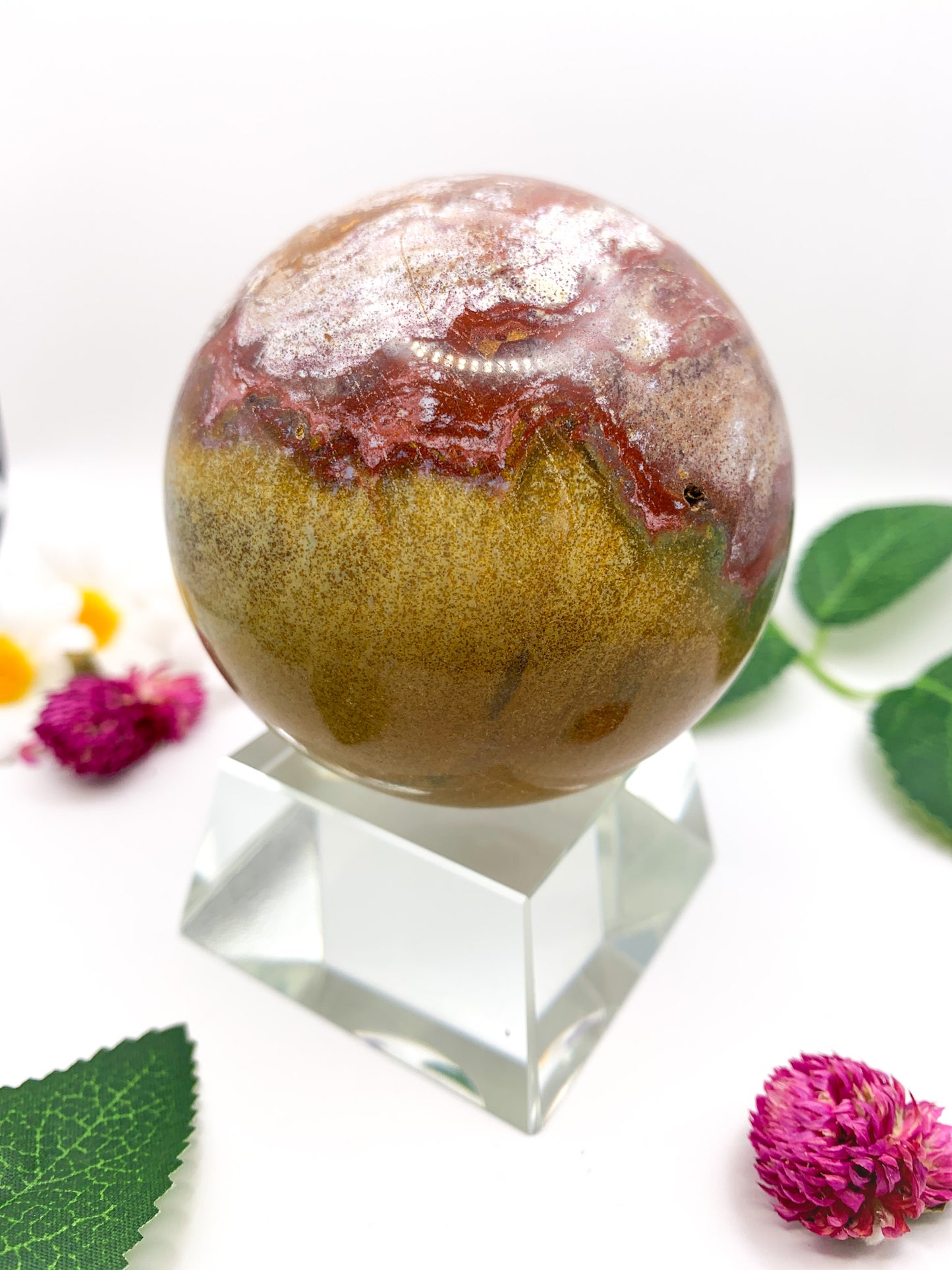 Ocean Jasper Sphere - Crystal Love Treasures