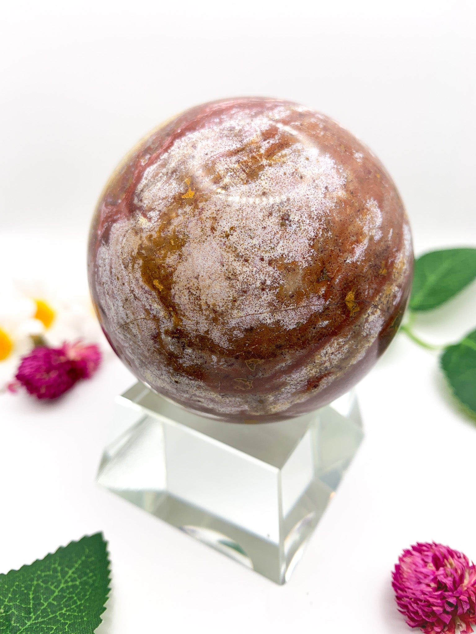 Ocean Jasper Sphere - Crystal Love Treasures