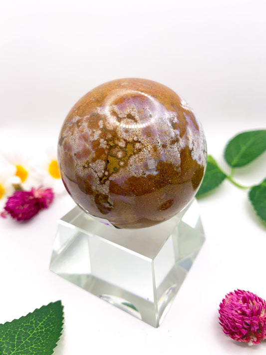 Ocean Jasper Sphere - Crystal Love Treasures