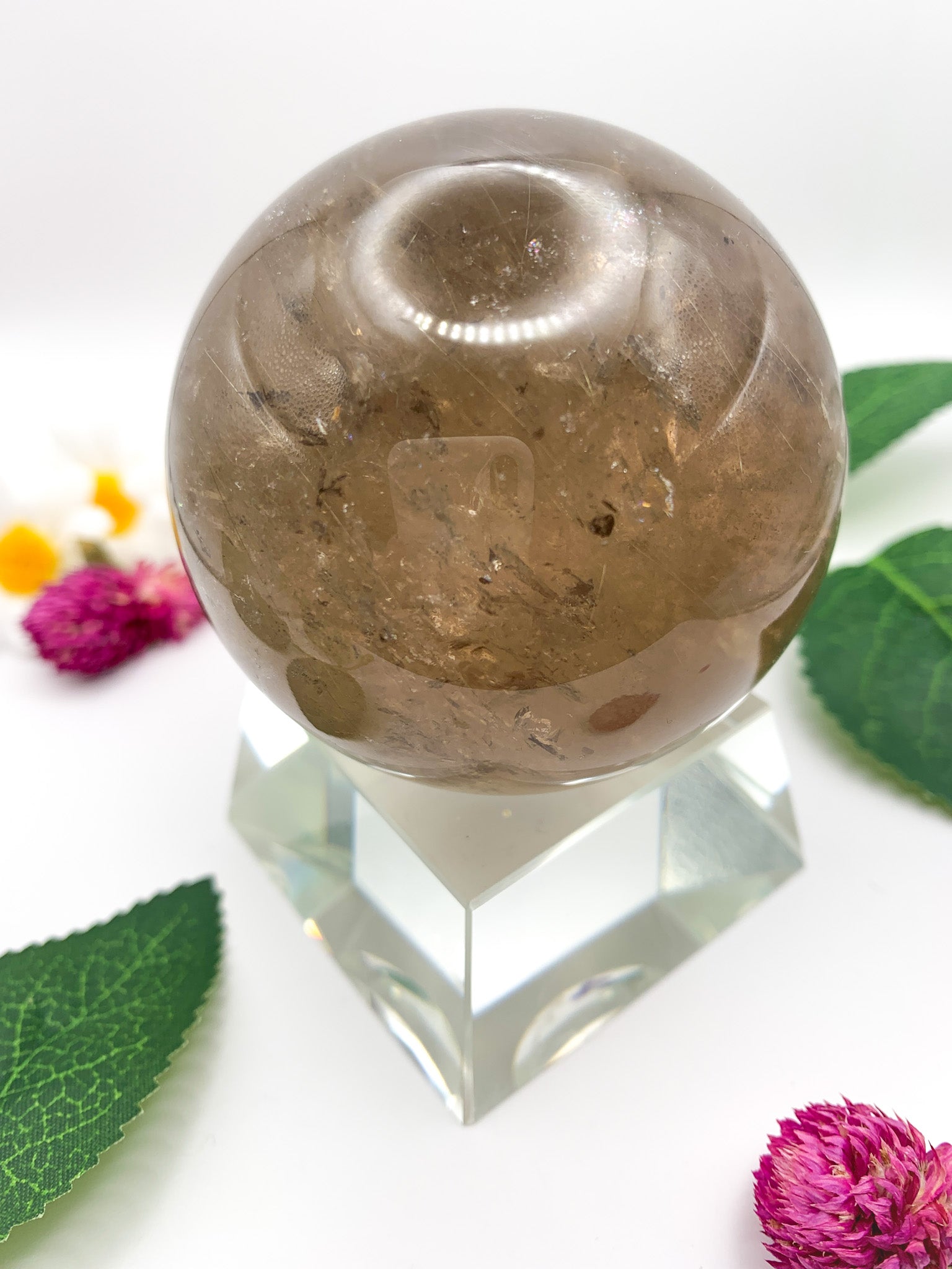 Rutilated Garden Quartz Sphere - Crystal Love Treasures