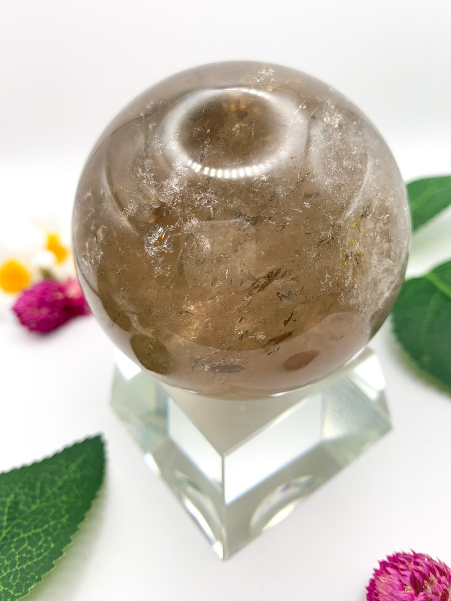 Rutilated Garden Quartz Sphere - Crystal Love Treasures