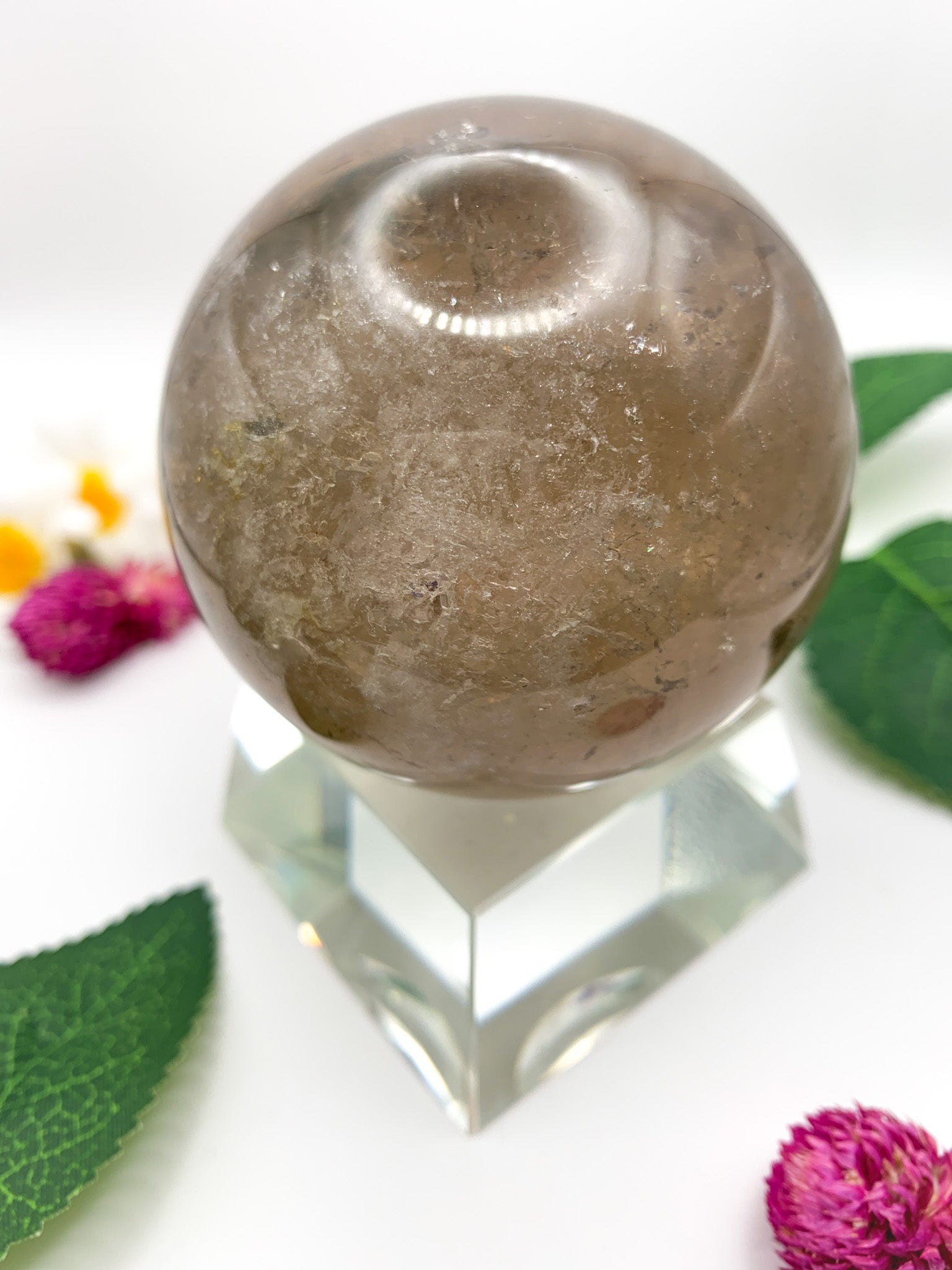 Rutilated Garden Quartz Sphere - Crystal Love Treasures