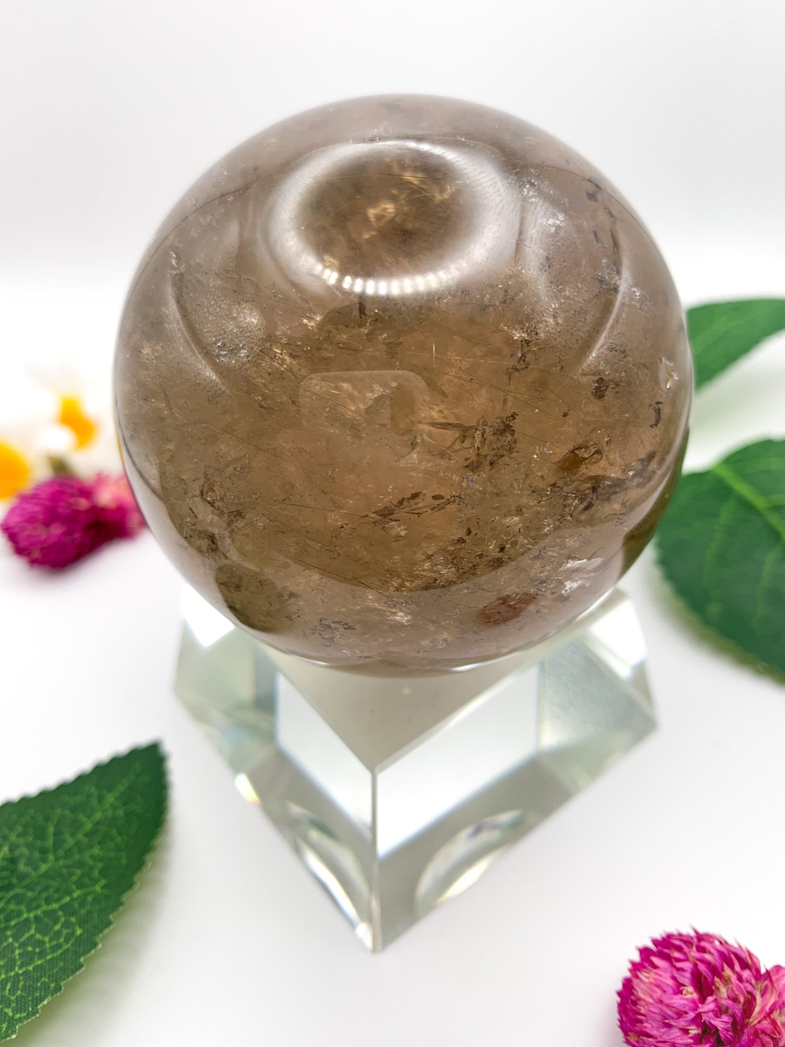 Rutilated Garden Quartz Sphere - Crystal Love Treasures