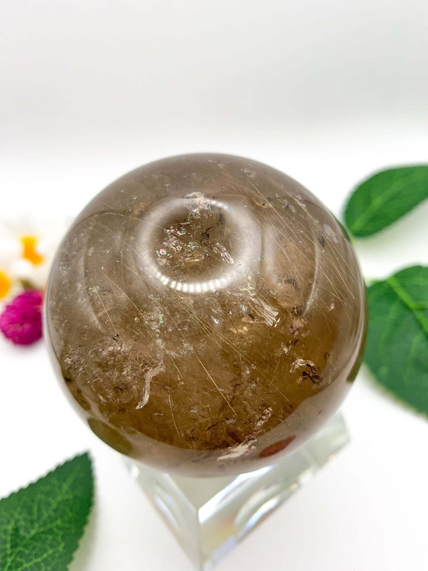 Rutilated Garden Quartz Sphere - Crystal Love Treasures