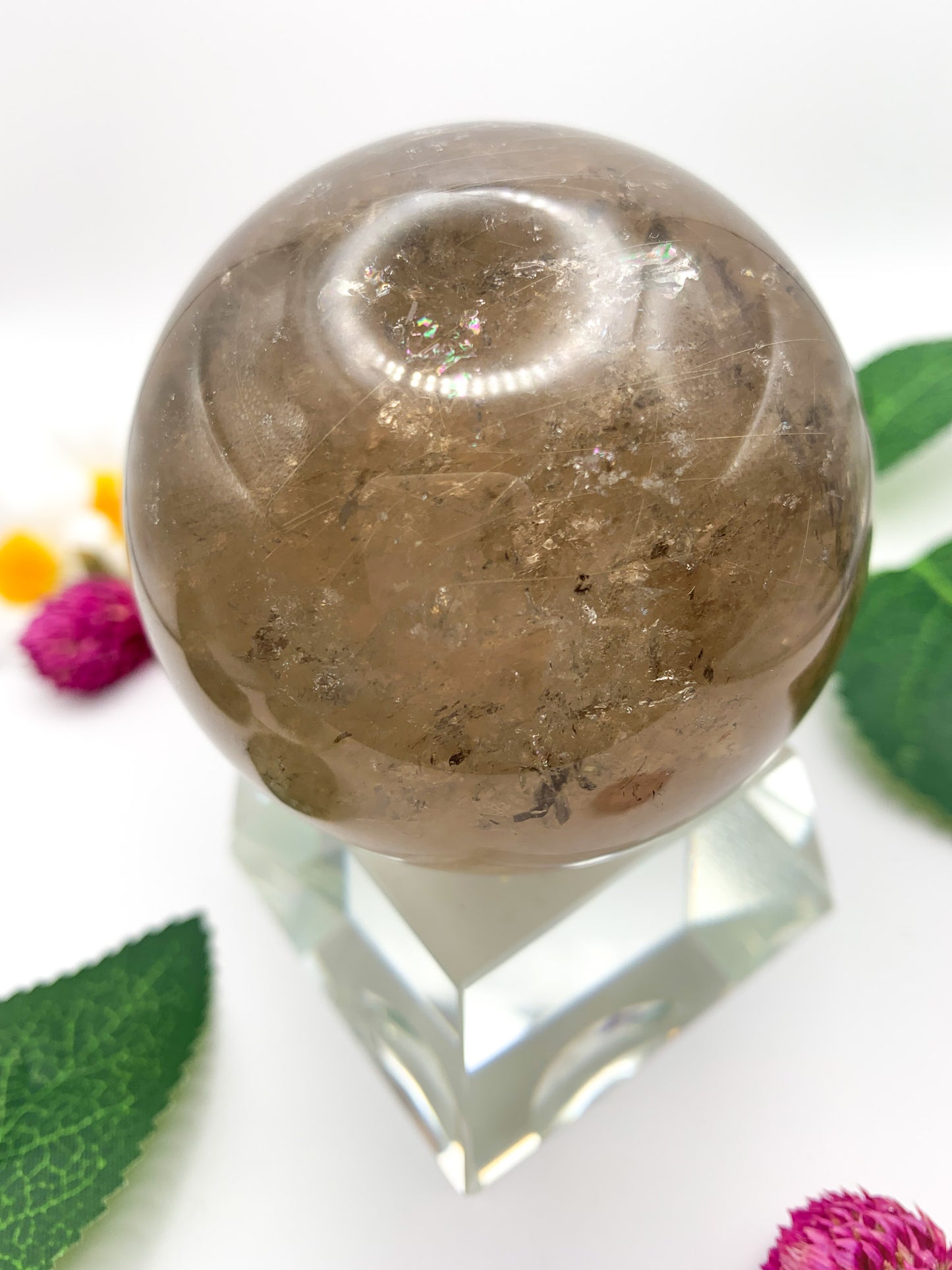 Rutilated Garden Quartz Sphere - Crystal Love Treasures