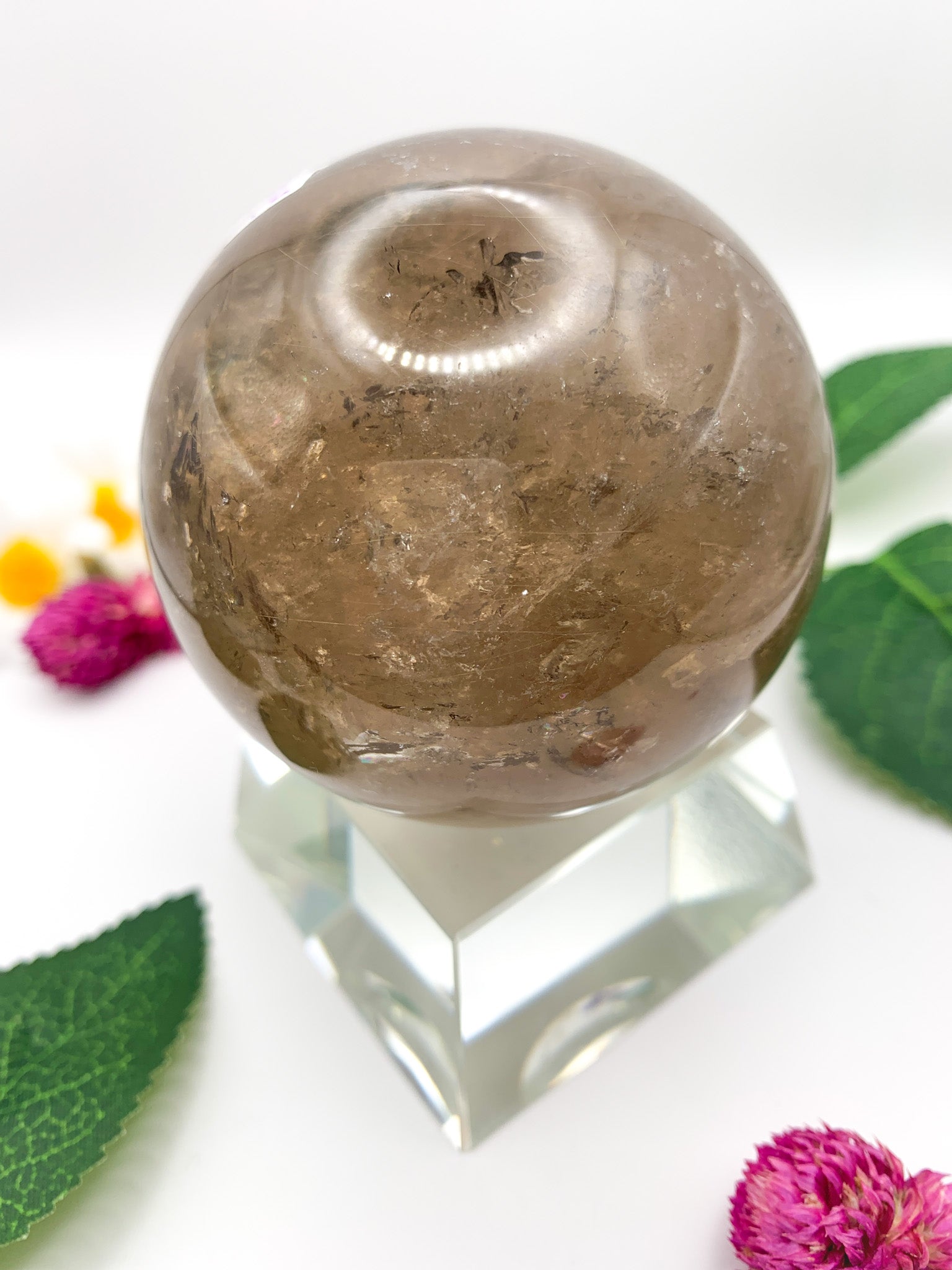 Rutilated Garden Quartz Sphere - Crystal Love Treasures