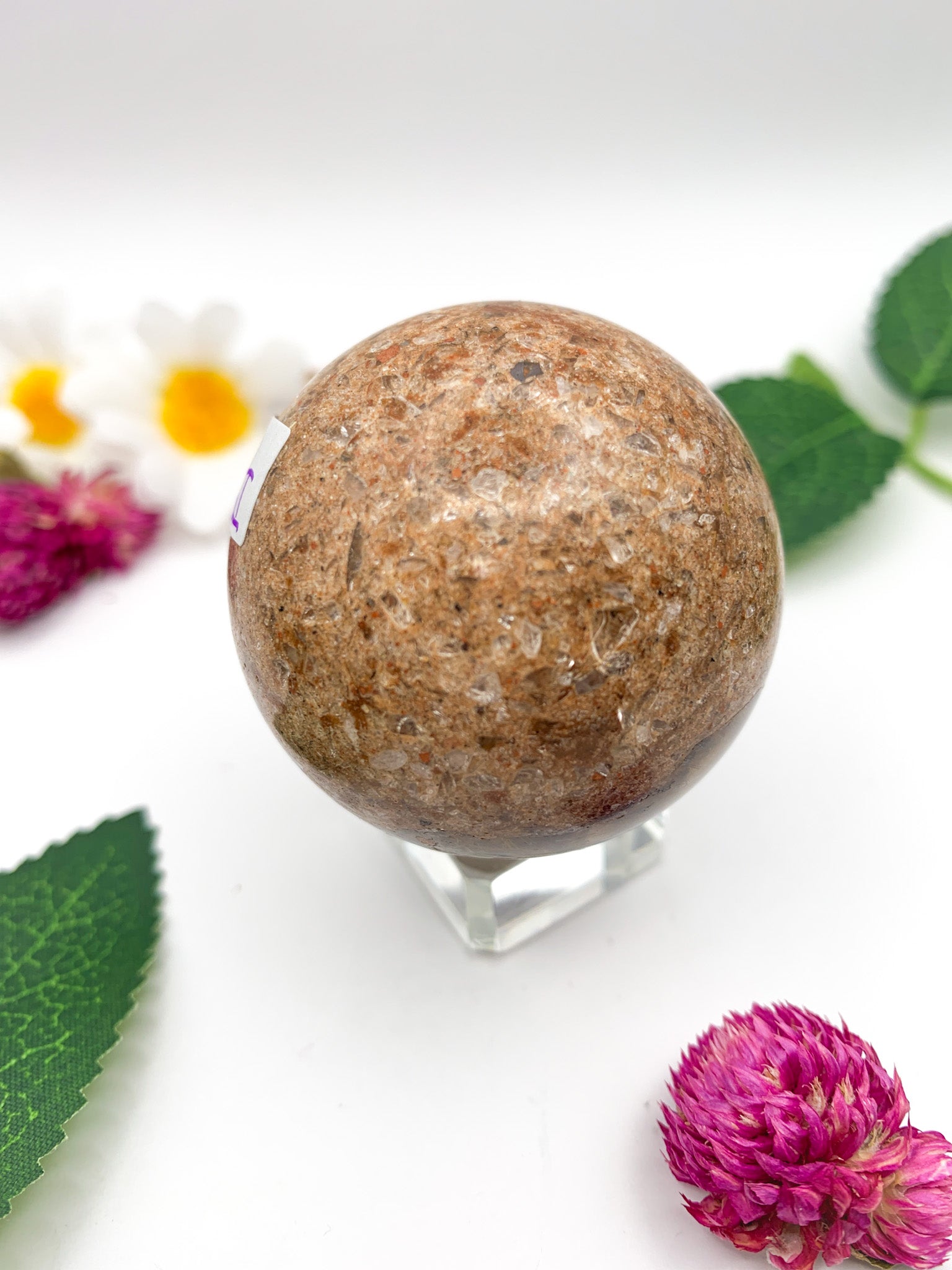 Rutilated Garden Quartz Sphere - Crystal Love Treasures