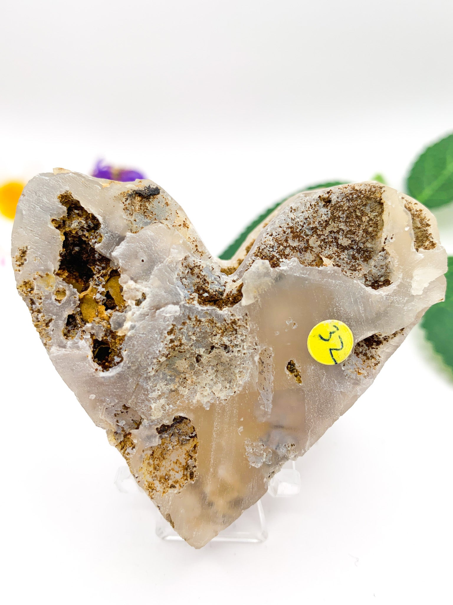 Chunky Calcite Heart - Crystal Love Treasures