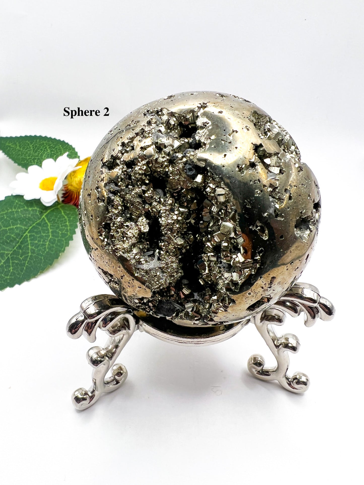 Peruvian Pyrite Sphere - Crystal Love Treasures