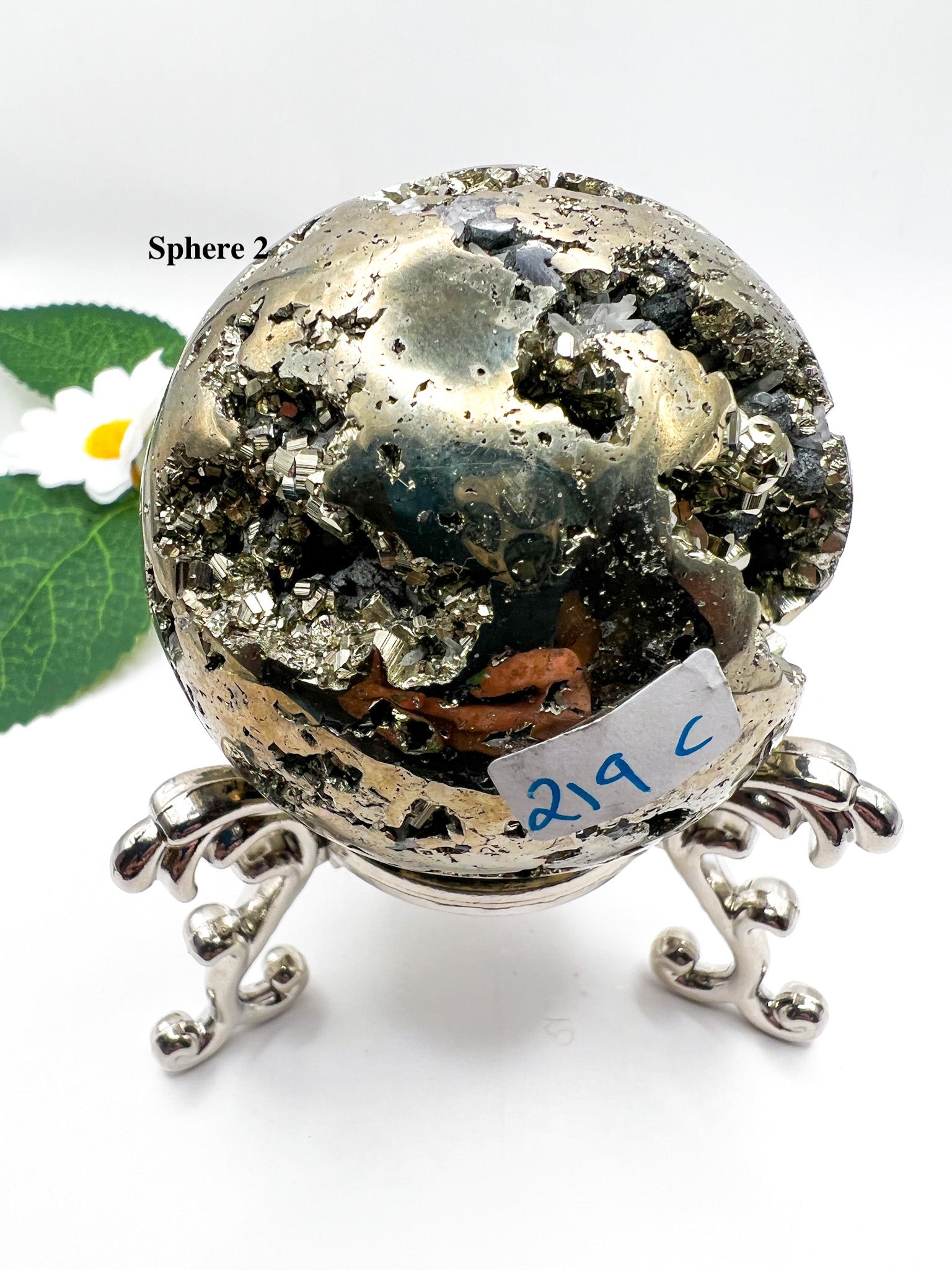 Peruvian Pyrite Sphere - Crystal Love Treasures