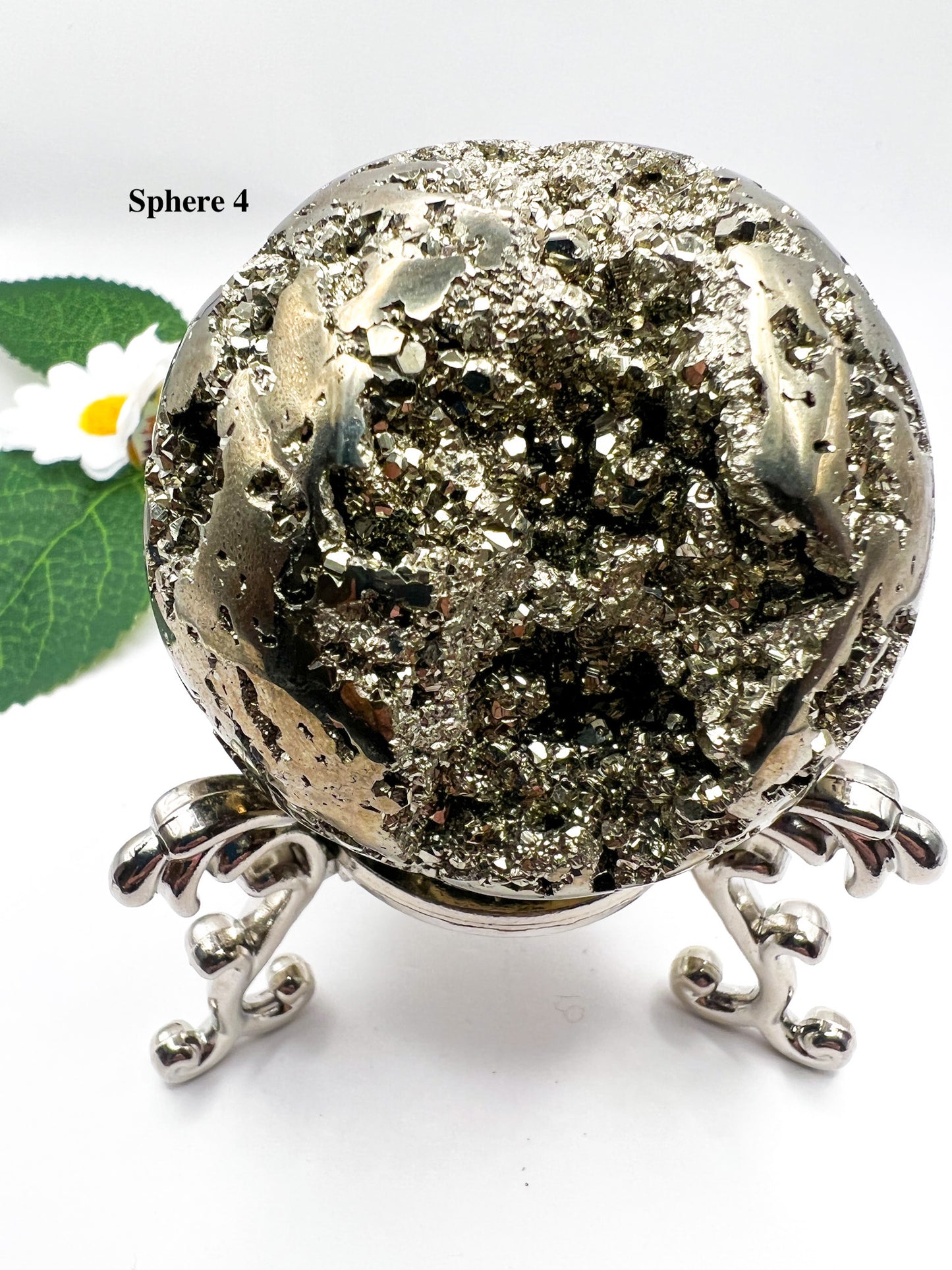 Peruvian Pyrite Sphere - Crystal Love Treasures