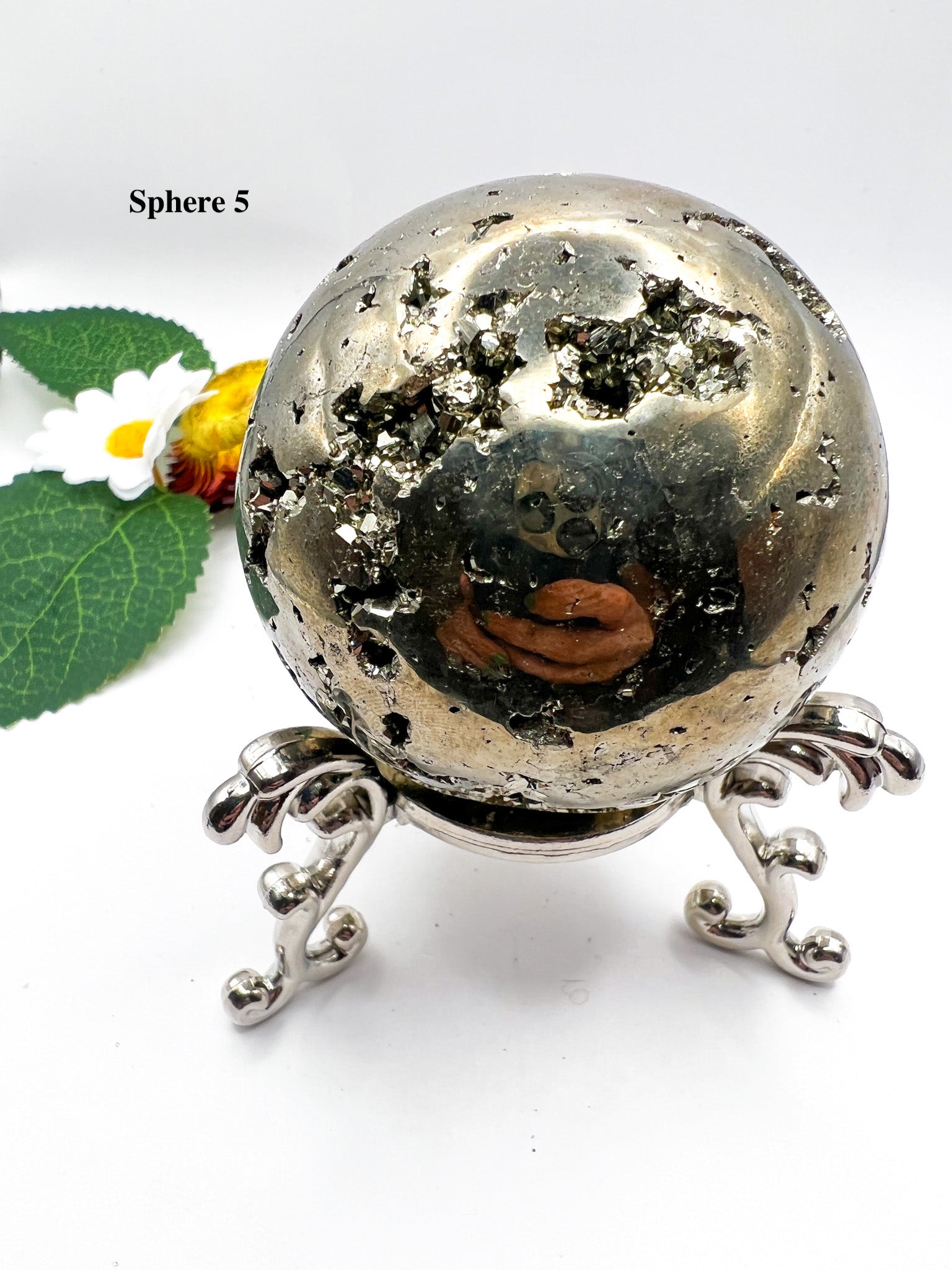 Peruvian Pyrite Sphere - Crystal Love Treasures