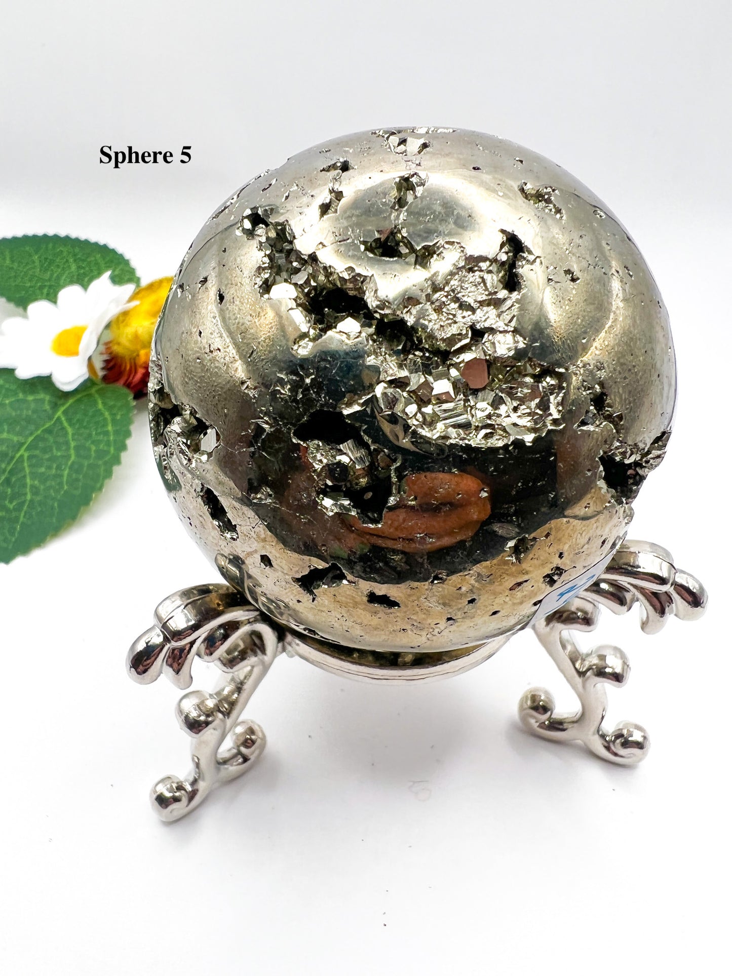 Peruvian Pyrite Sphere - Crystal Love Treasures