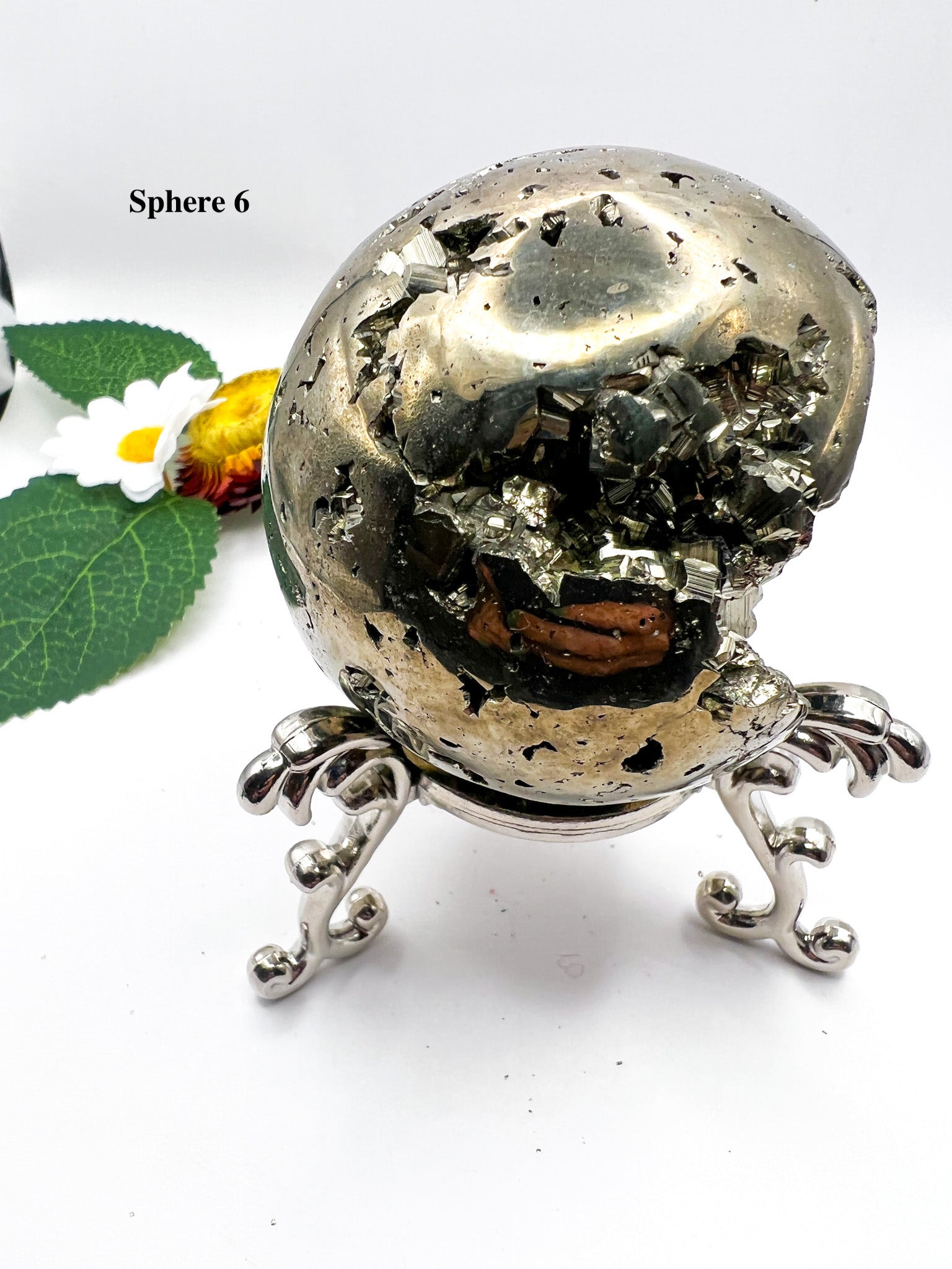 Peruvian Pyrite Sphere - Crystal Love Treasures