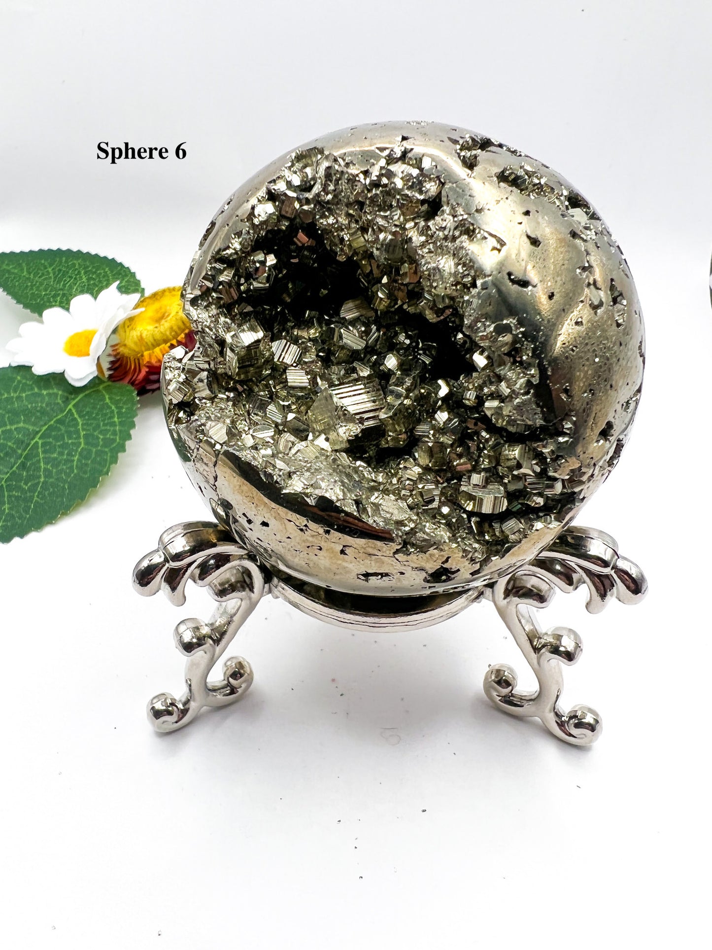 Peruvian Pyrite Sphere - Crystal Love Treasures