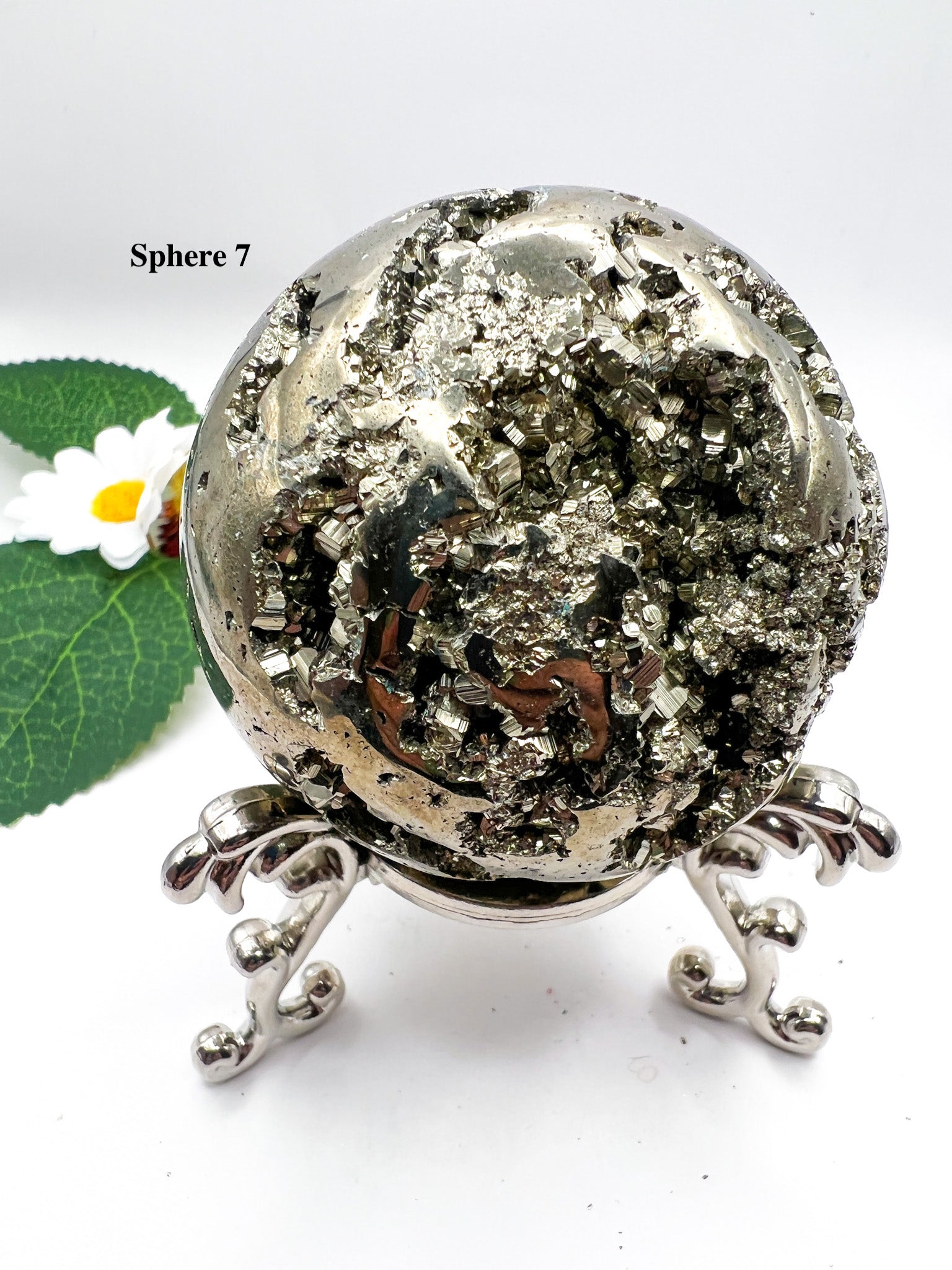 Peruvian Pyrite Sphere - Crystal Love Treasures