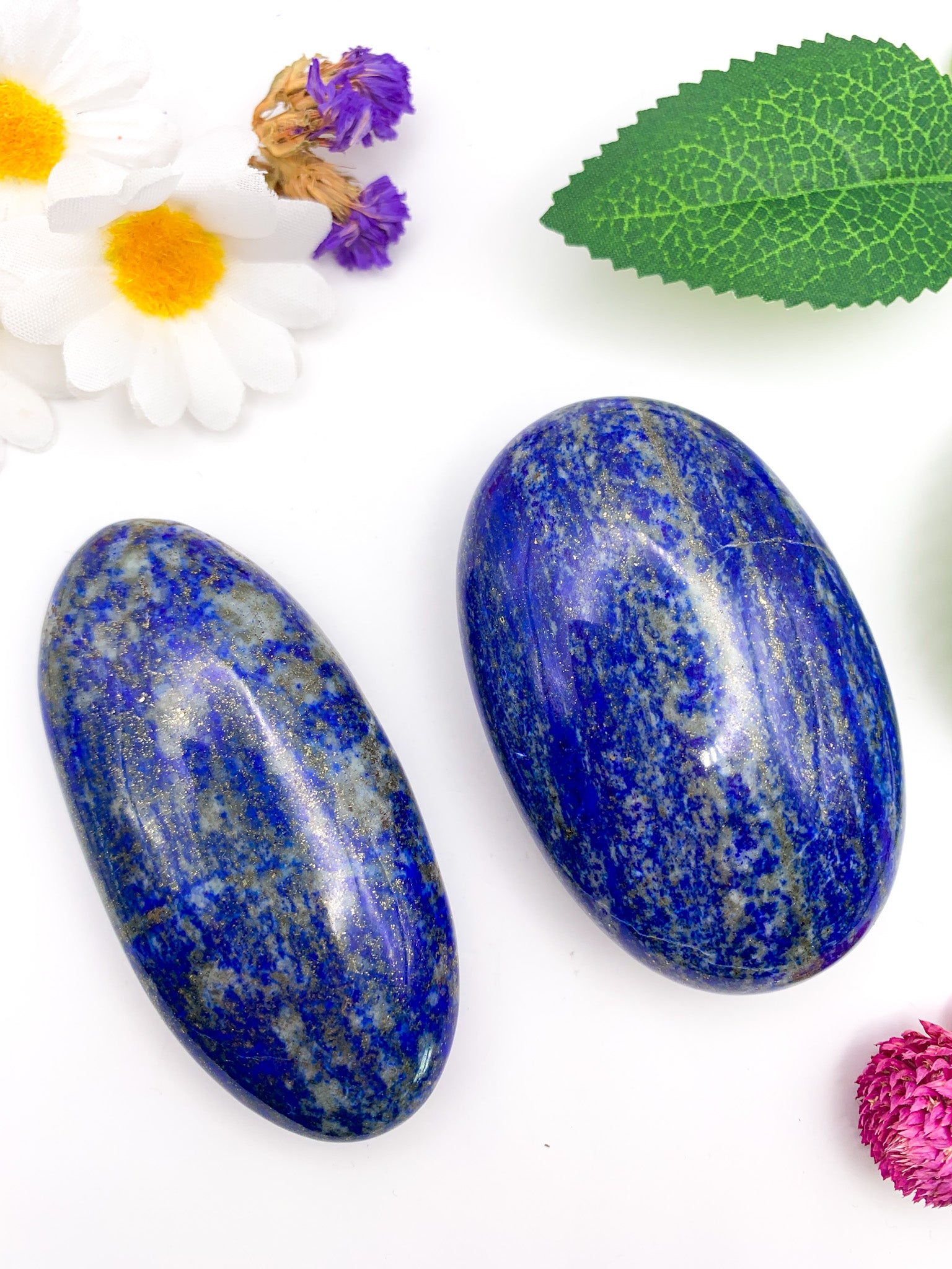 Lapis Lazuli Palm Stone - Crystal Love Treasures