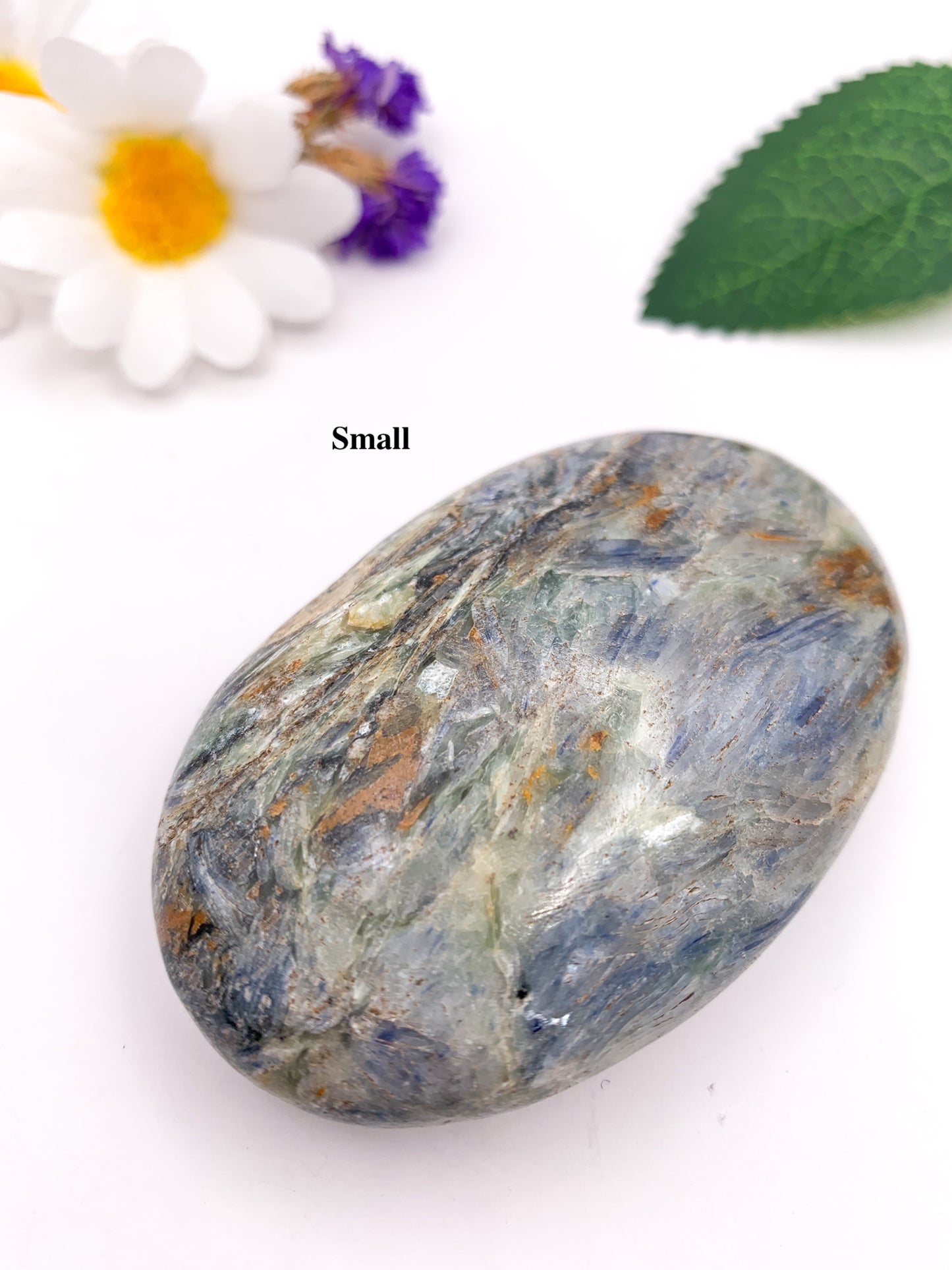 Blue Kyanite Palm Stone - Crystal Love Treasures