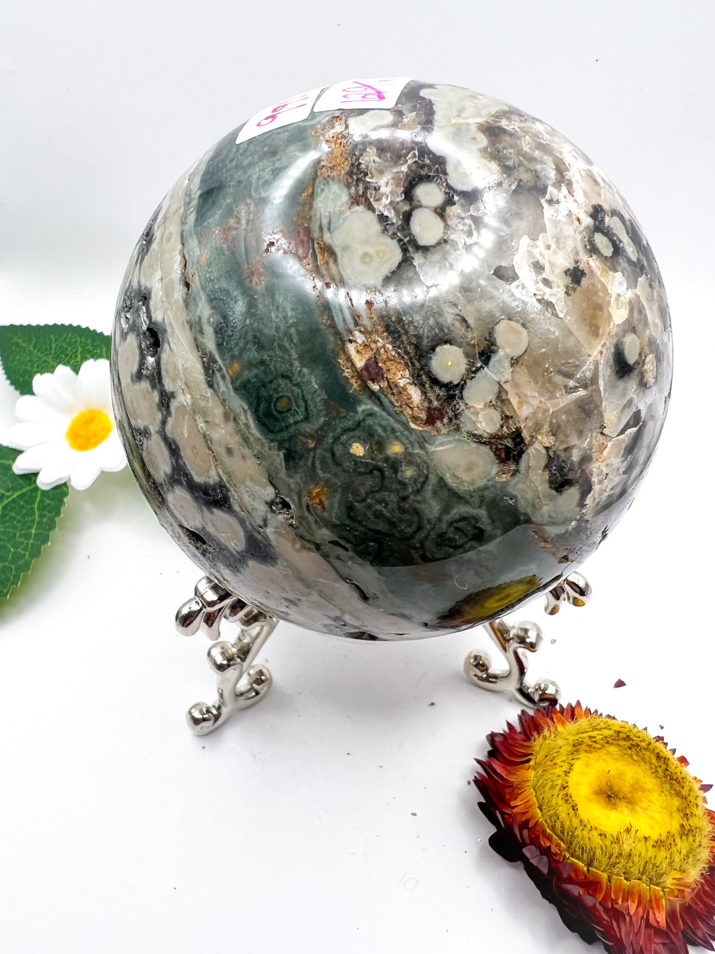 Ocean Jasper Sphere - Crystal Love Treasures