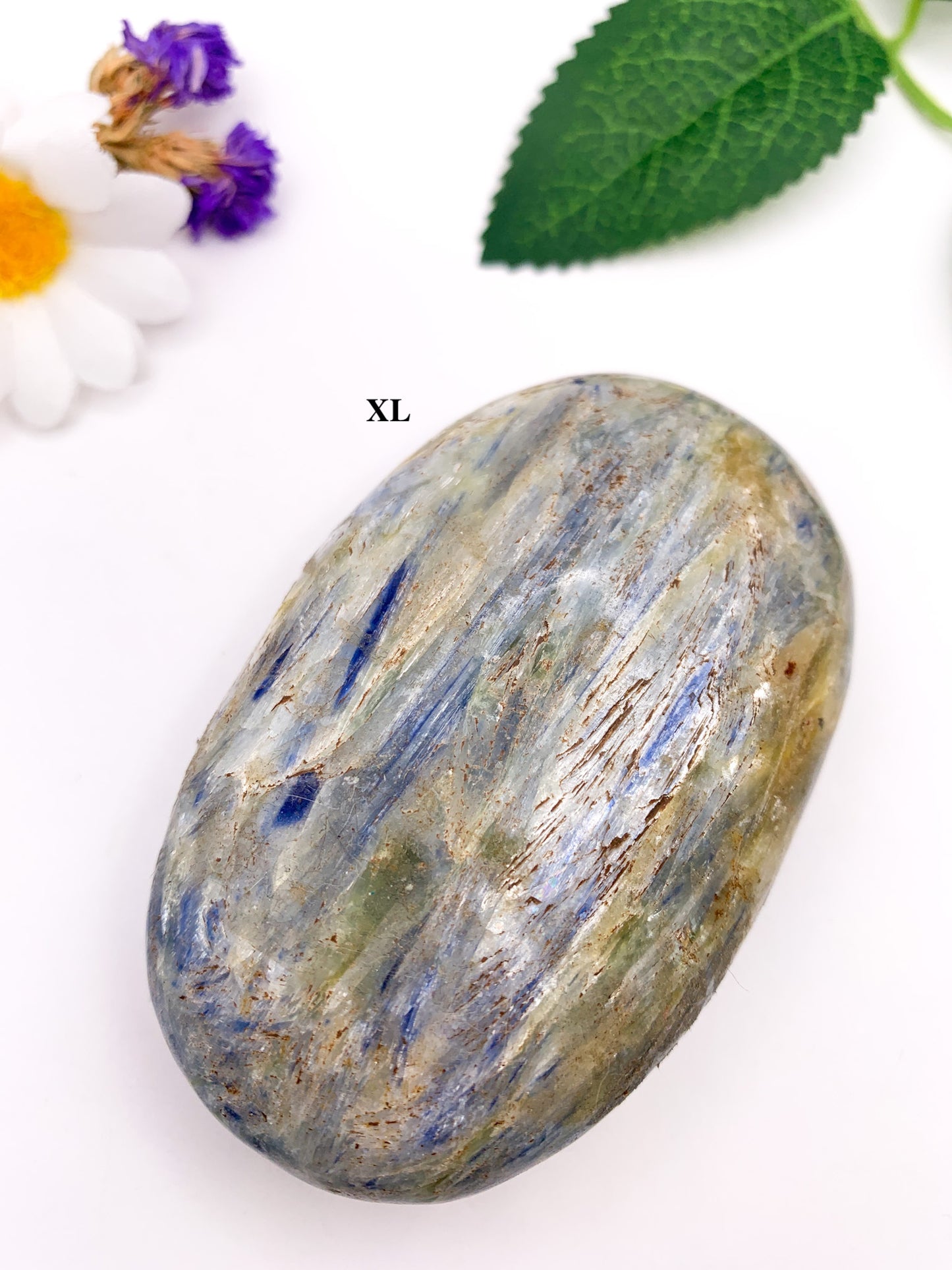 Blue Kyanite Palm Stone - Crystal Love Treasures