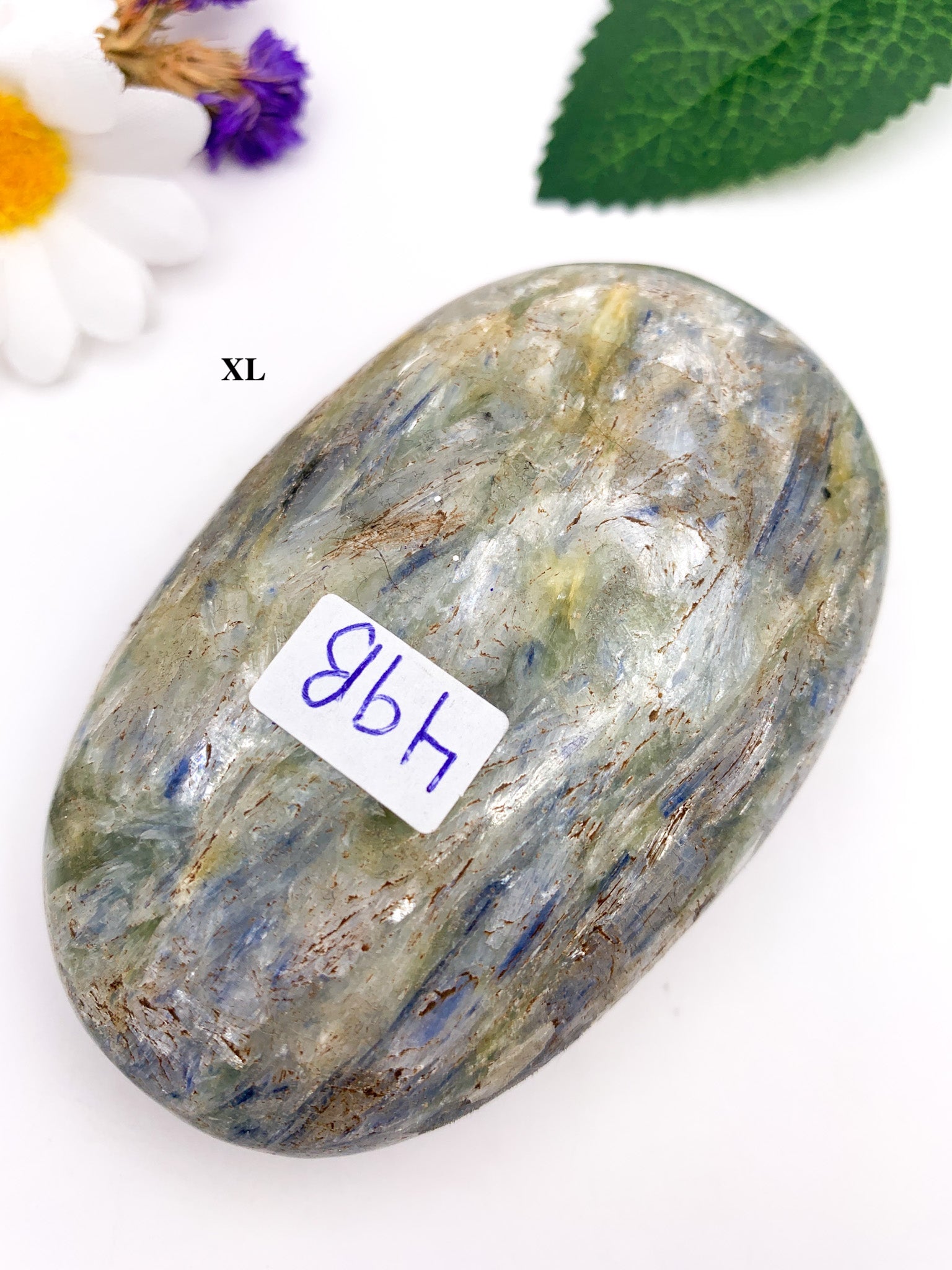 Blue Kyanite Palm Stone - Crystal Love Treasures