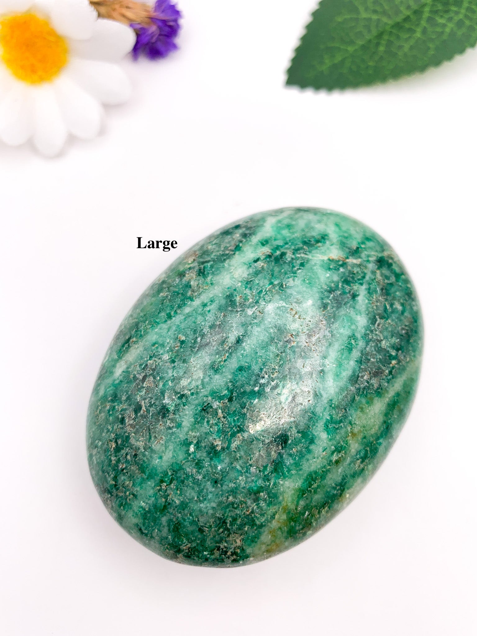 Green Kyanite Palm Stone - Crystal Love Treasures