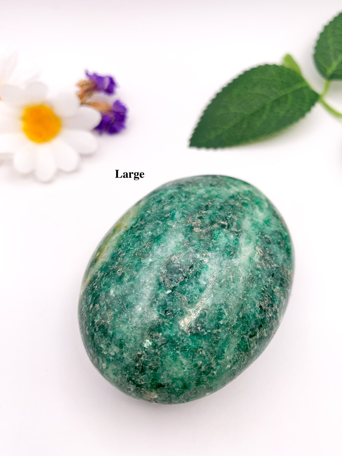 Green Kyanite Palm Stone - Crystal Love Treasures