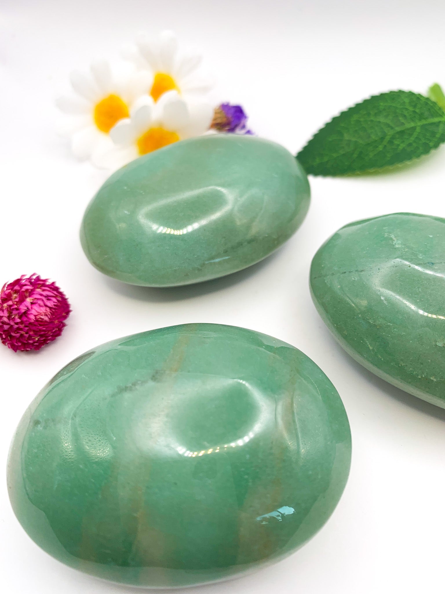 Aventurine Palm Stone - Crystal Love Treasures