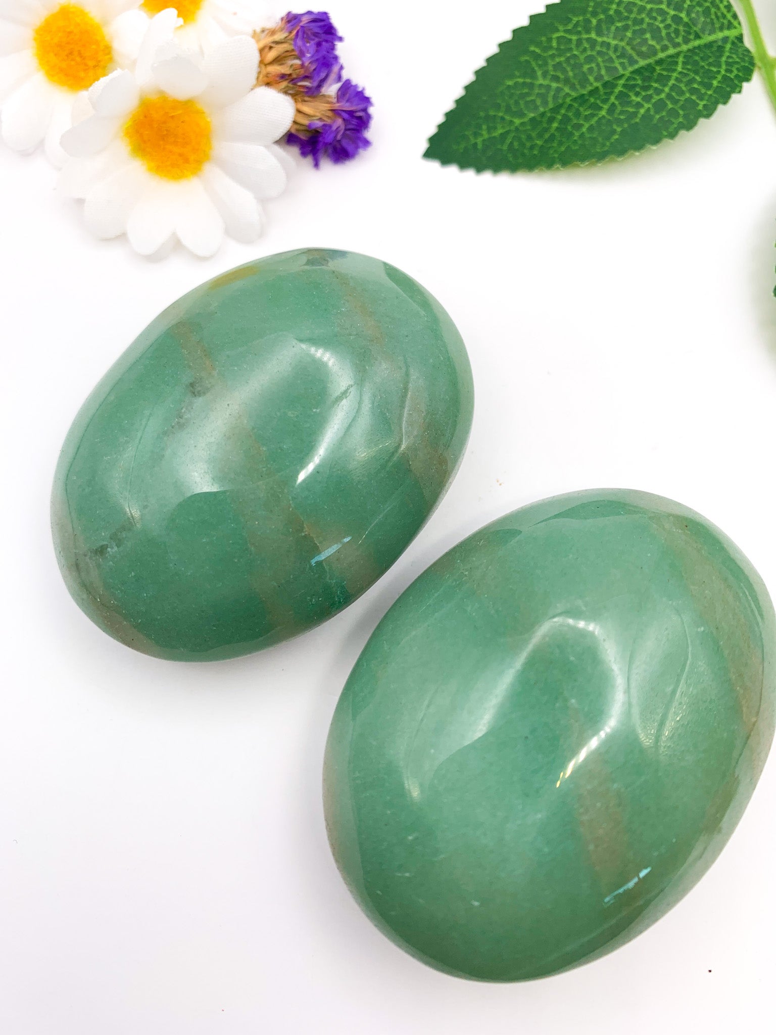 Aventurine Palm Stone - Crystal Love Treasures