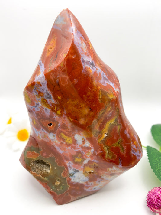 Ocean Jasper Flame - Crystal Love Treasures