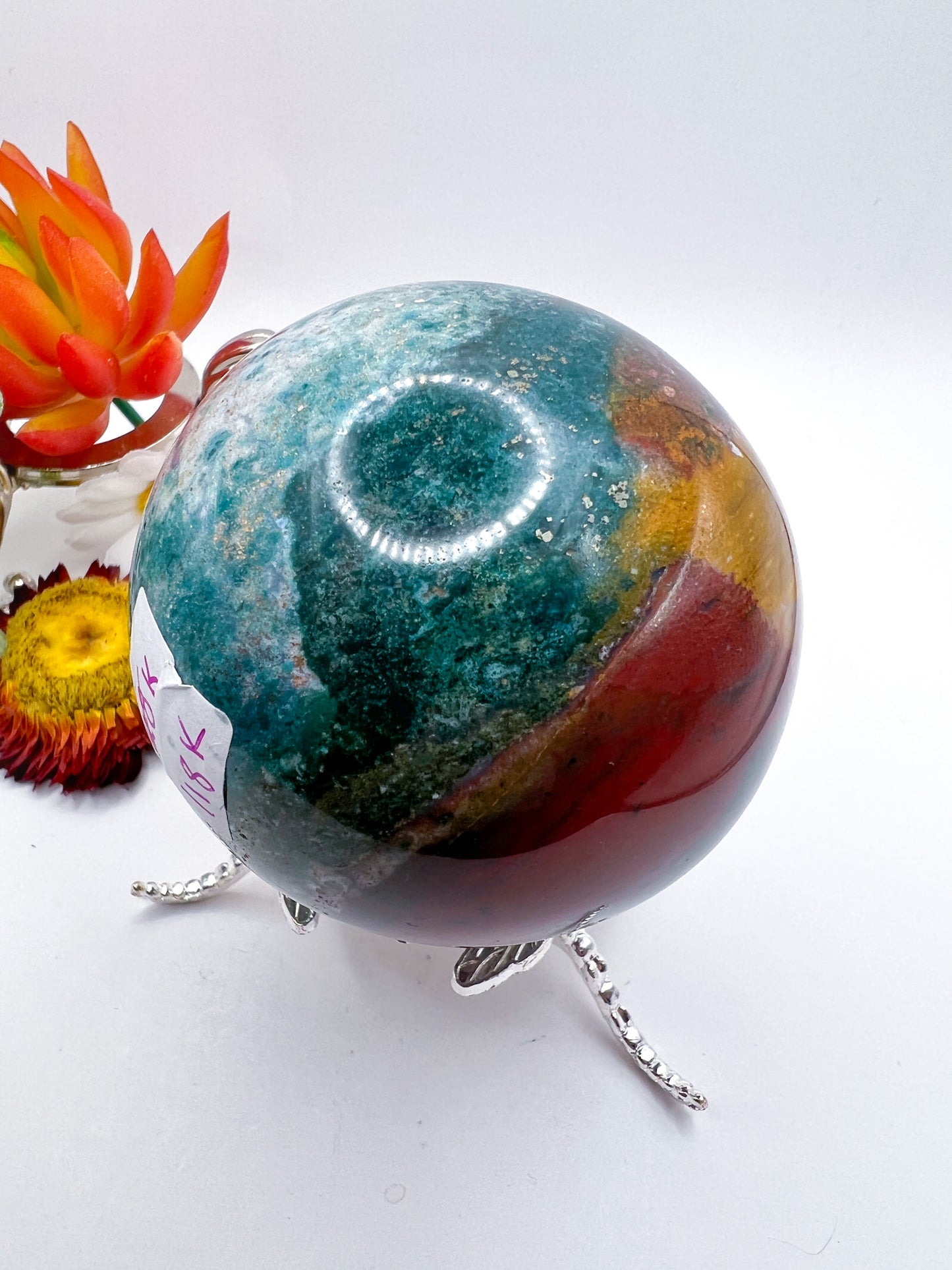 Ocean Jasper Sphere - Crystal Love Treasures