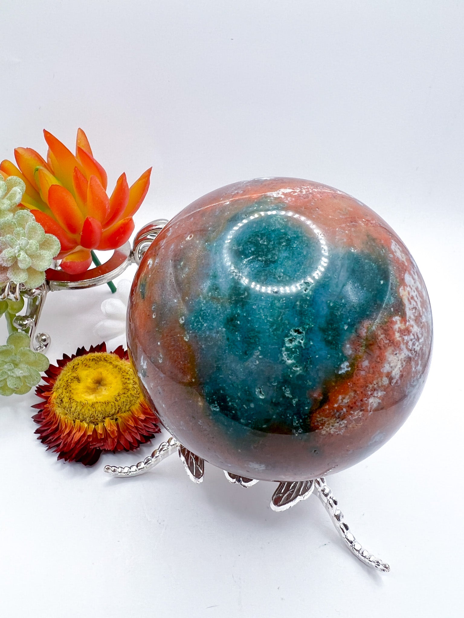 Ocean Jasper Sphere - Crystal Love Treasures