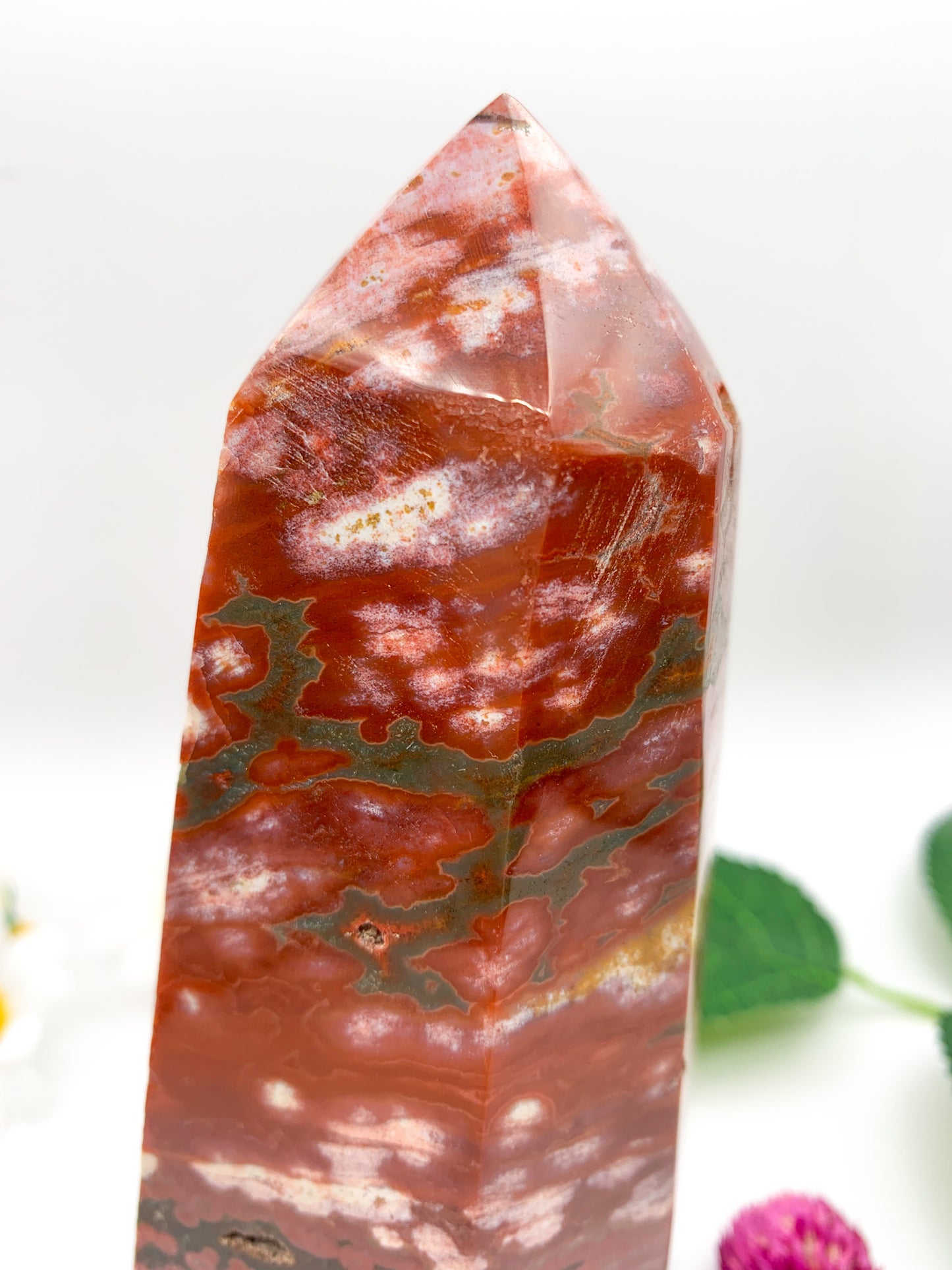 Ocean Jasper Tower - Crystal Love Treasures