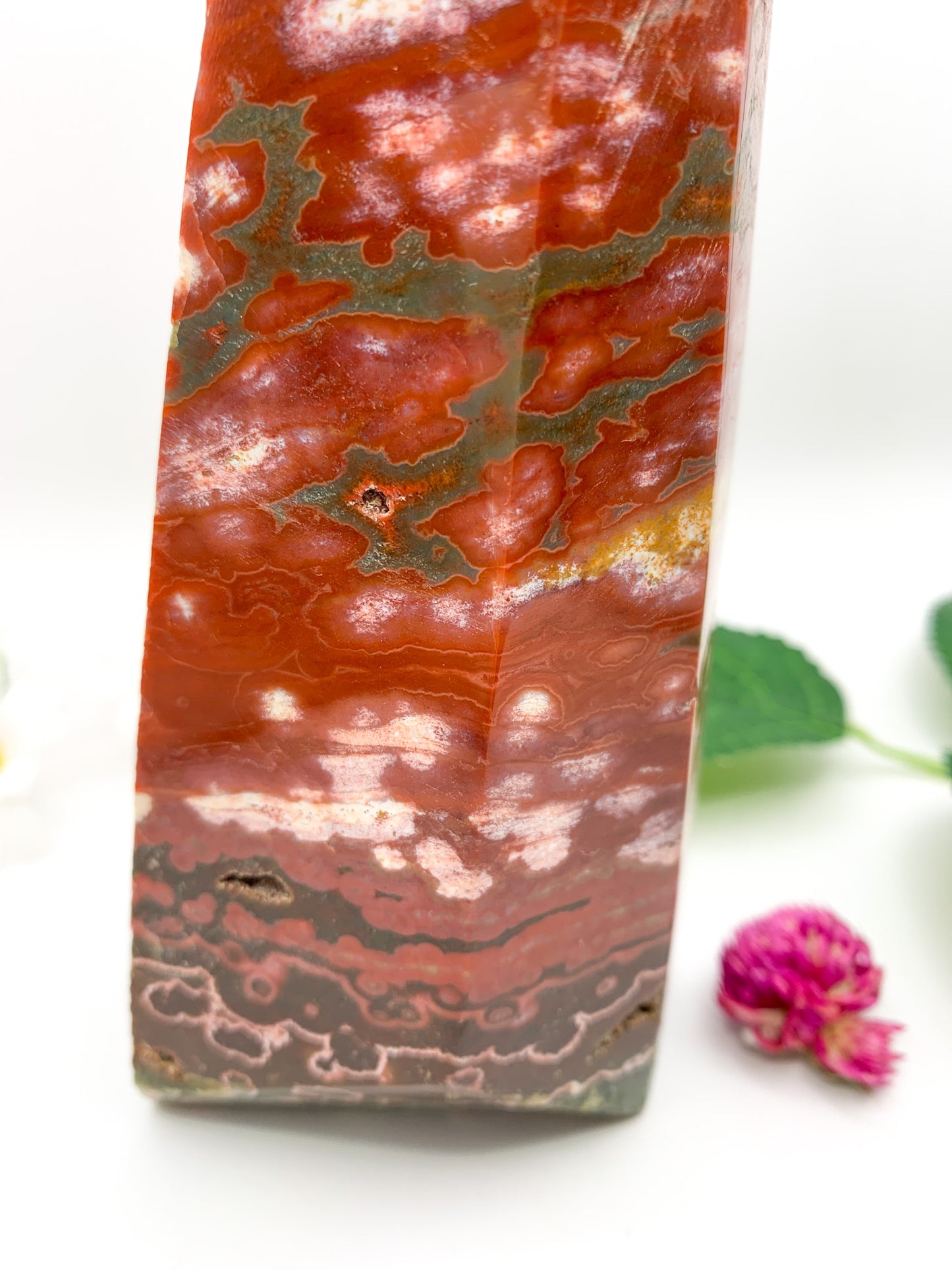 Ocean Jasper Tower - Crystal Love Treasures