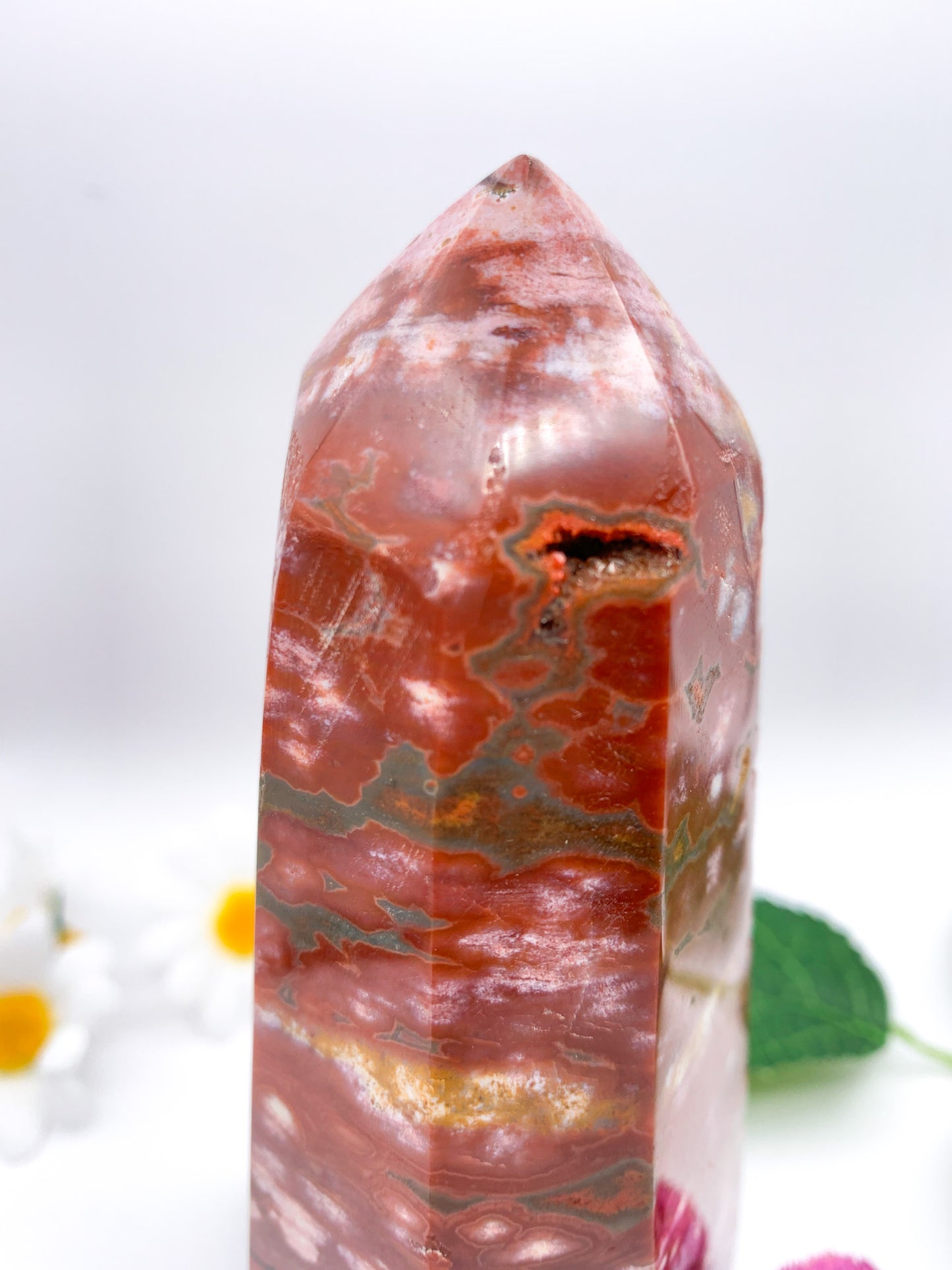 Ocean Jasper Tower - Crystal Love Treasures