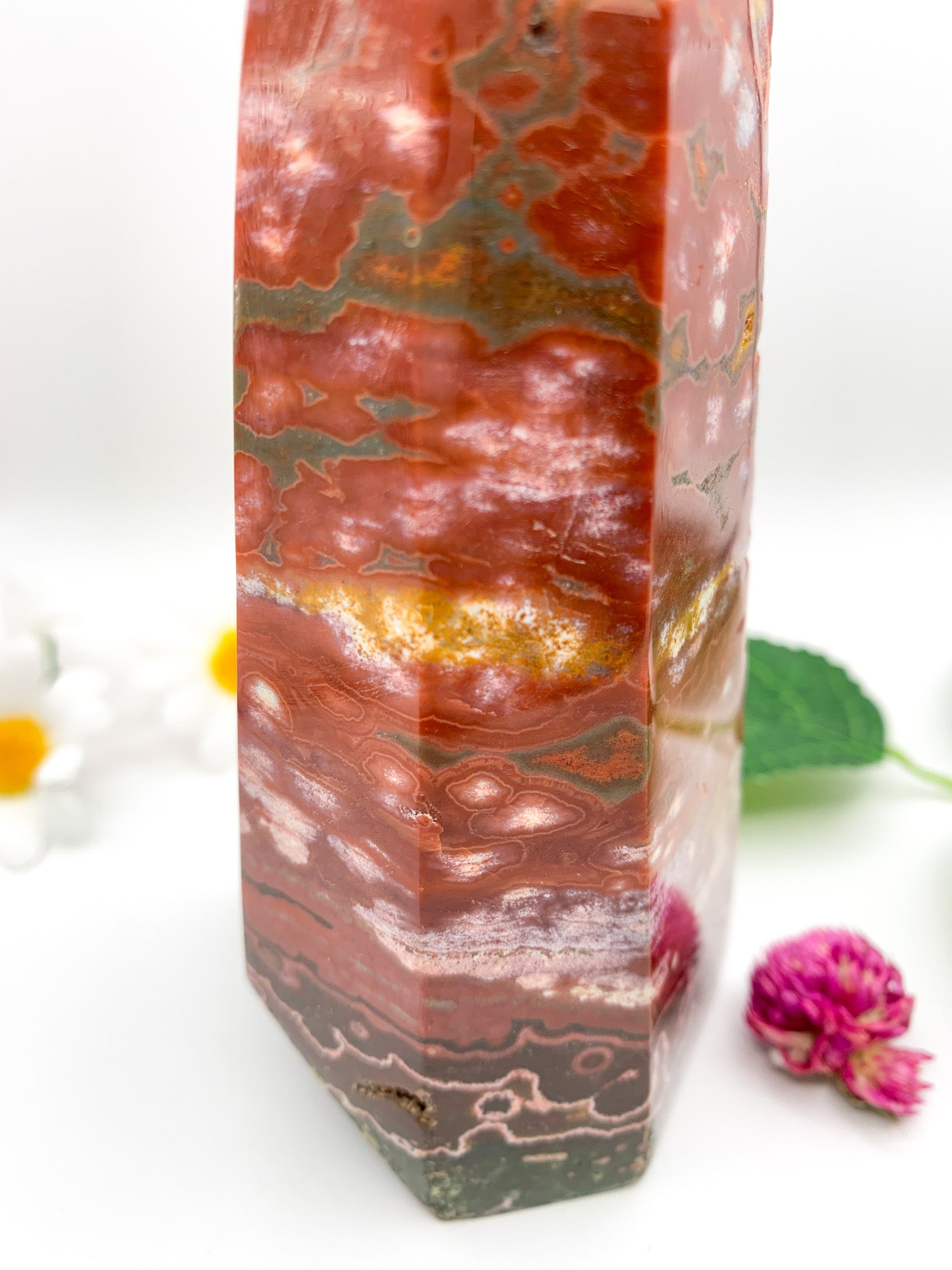 Ocean Jasper Tower - Crystal Love Treasures