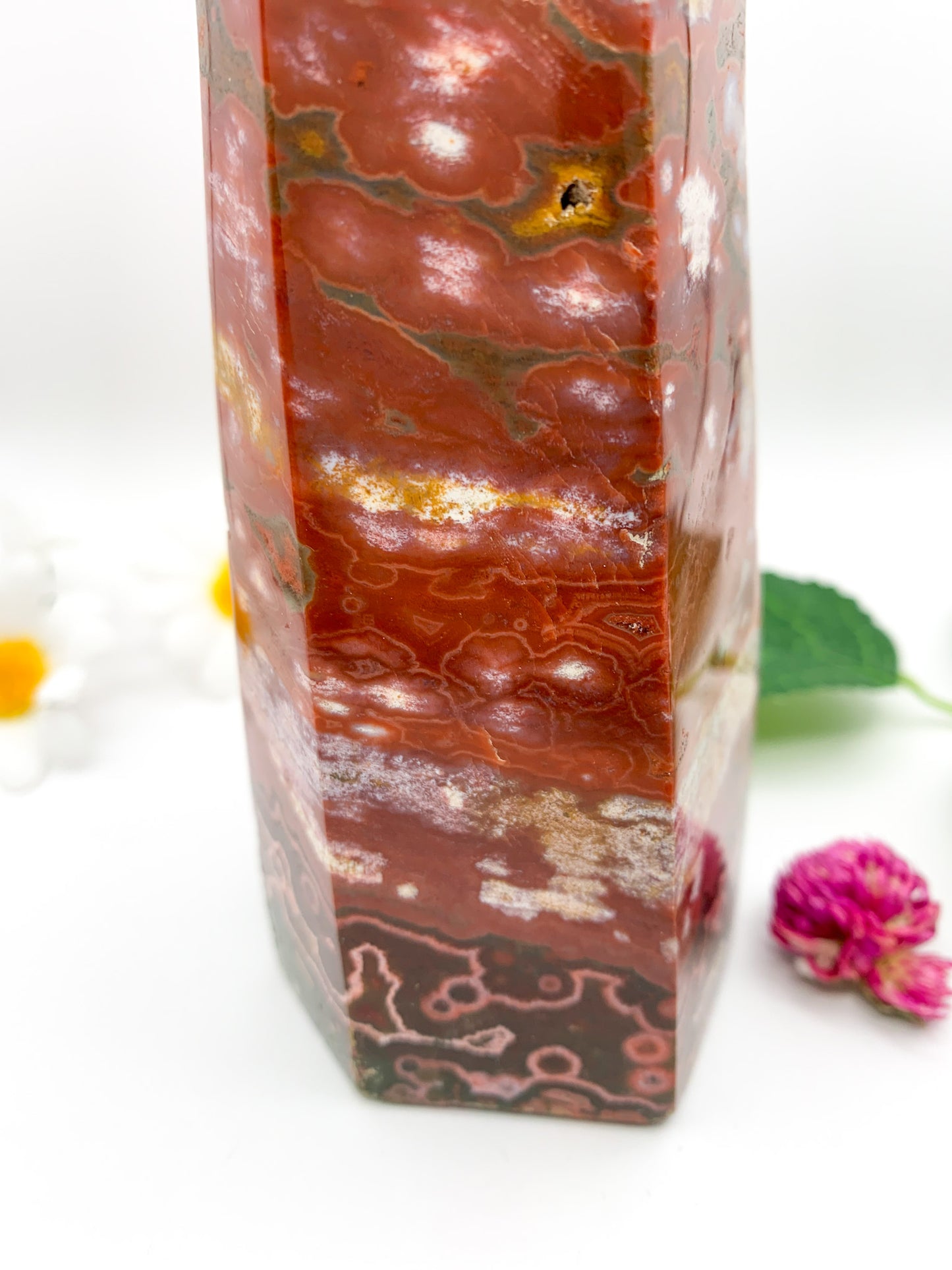 Ocean Jasper Tower - Crystal Love Treasures