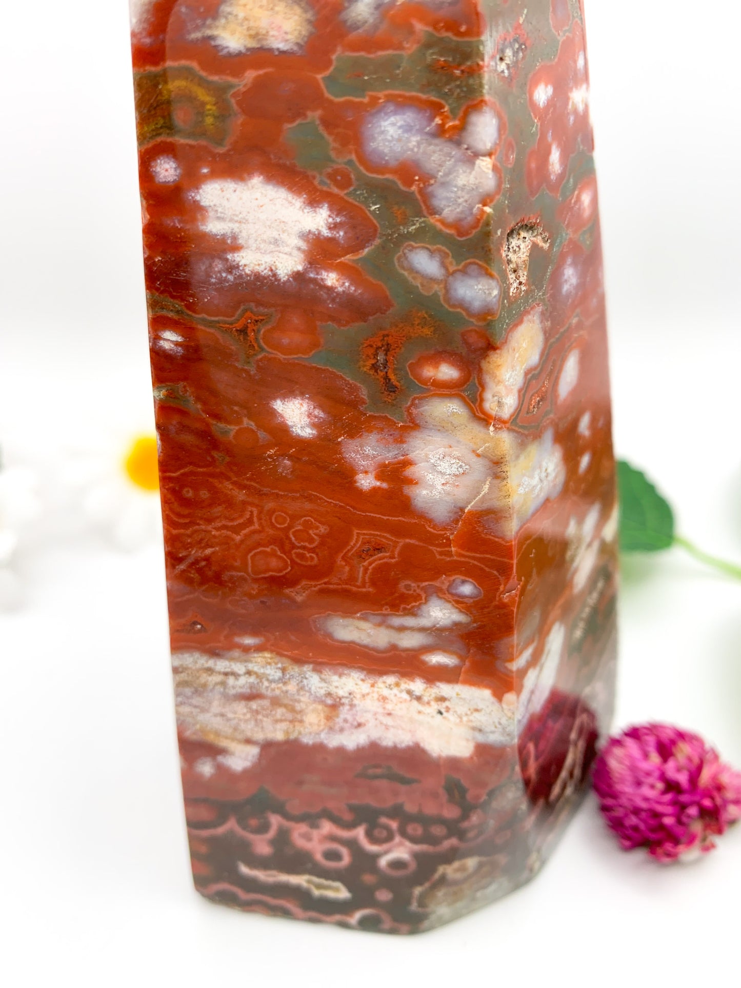 Ocean Jasper Tower - Crystal Love Treasures