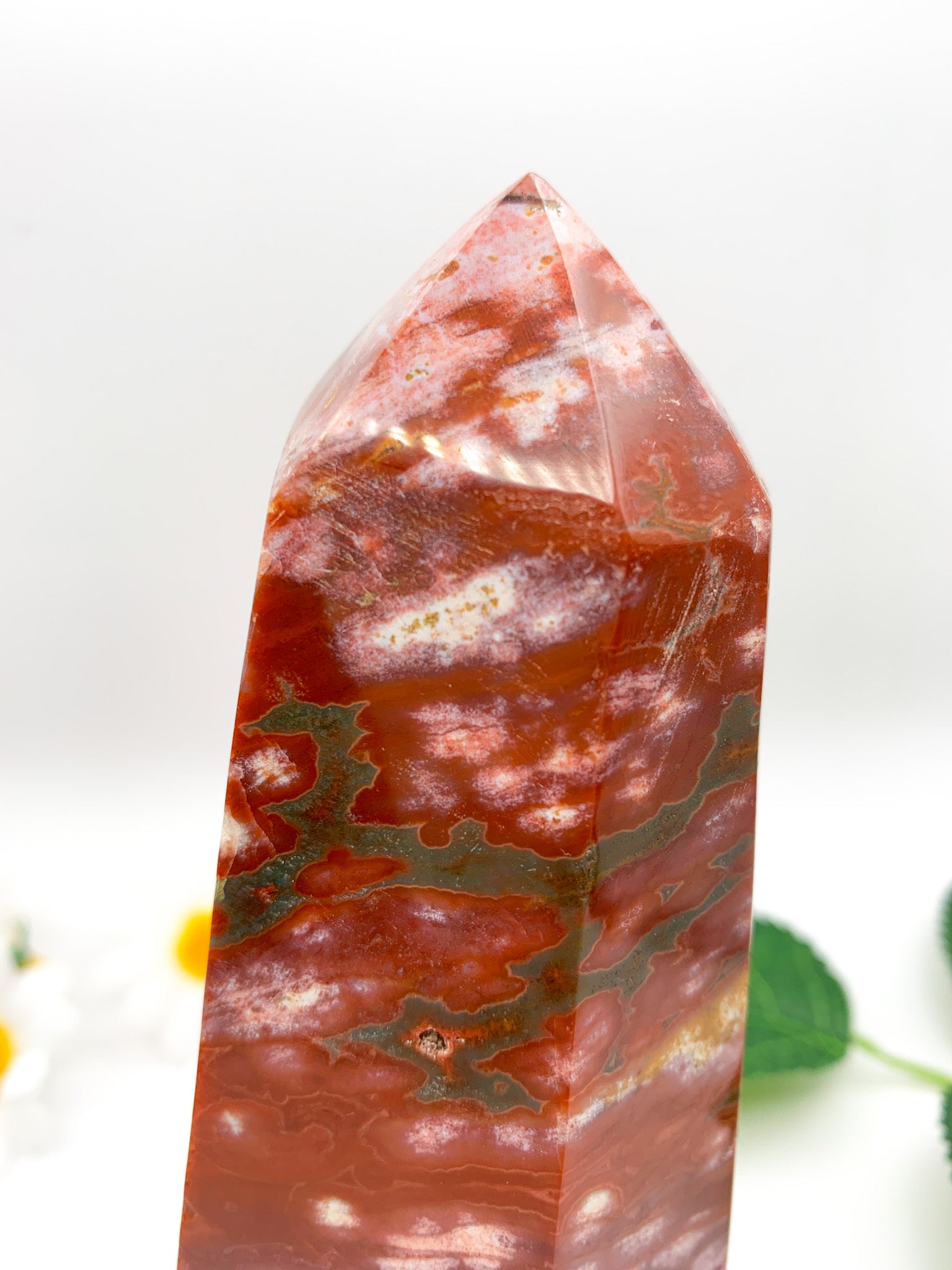 Ocean Jasper Tower - Crystal Love Treasures