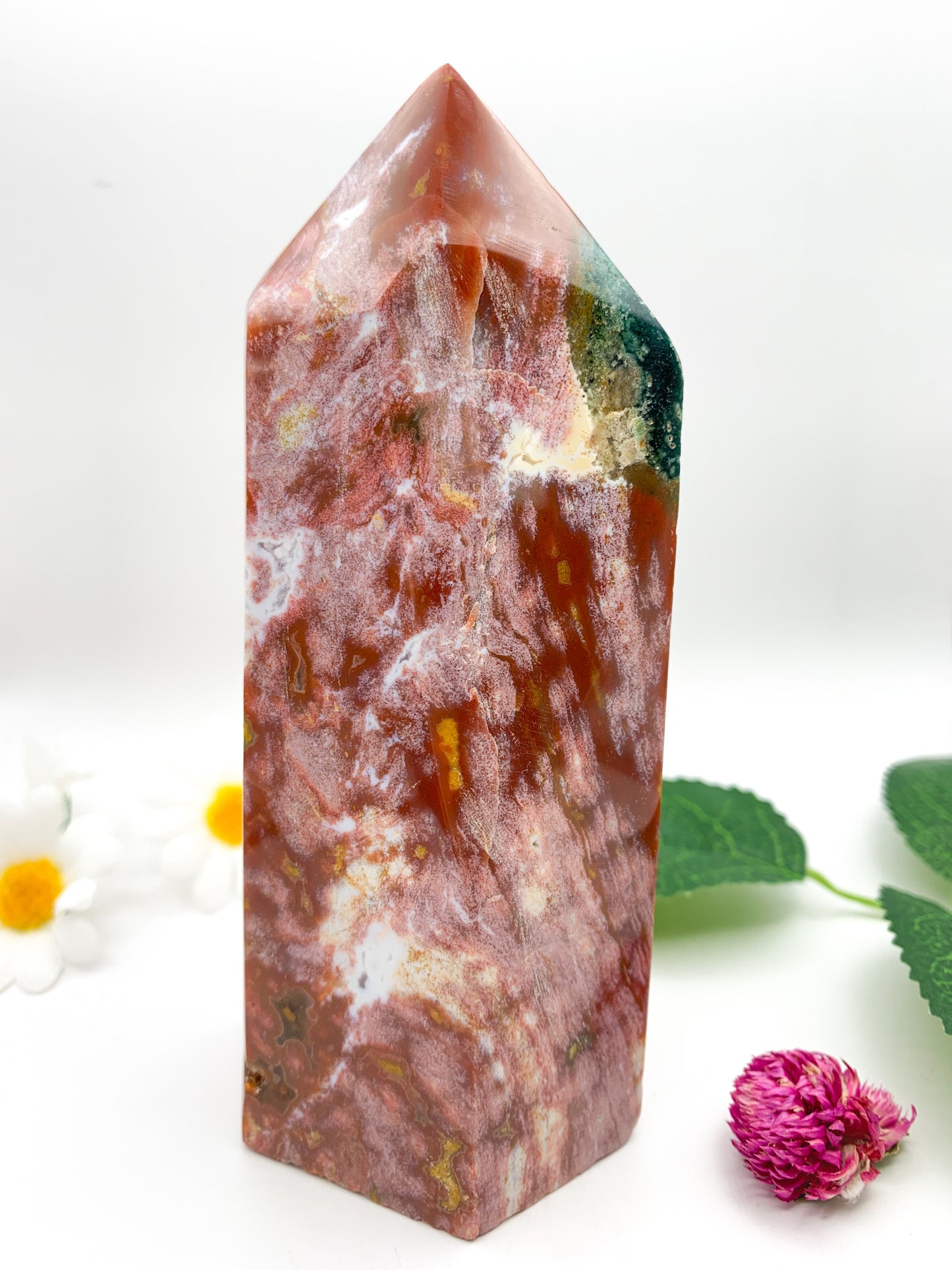 Ocean Jasper Tower - Crystal Love Treasures