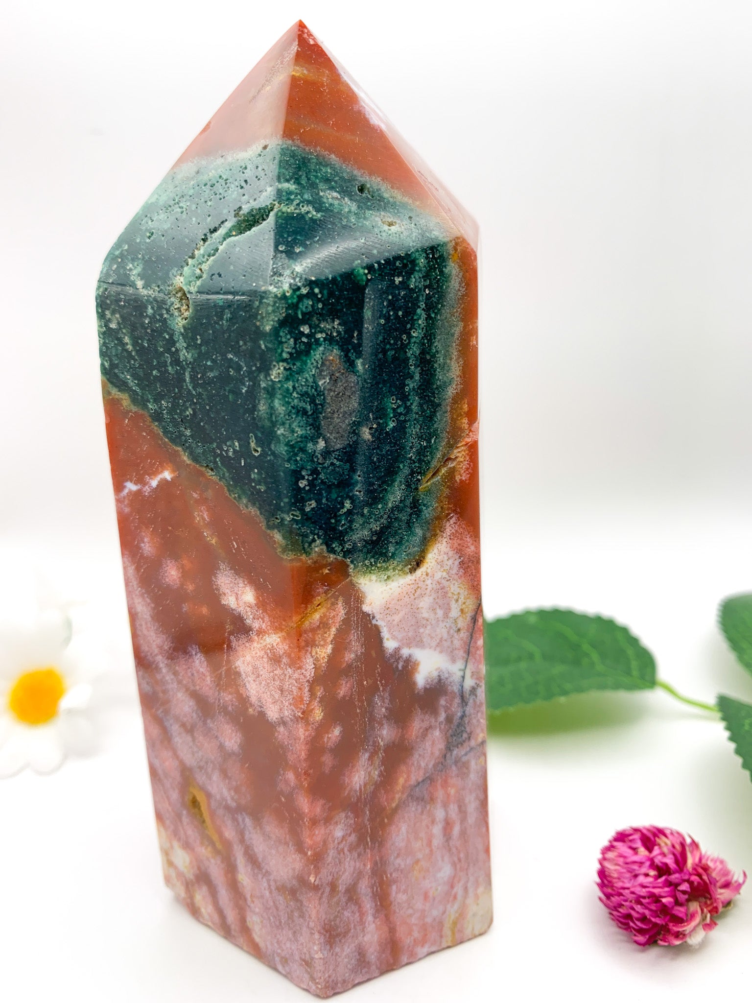 Ocean Jasper Tower - Crystal Love Treasures