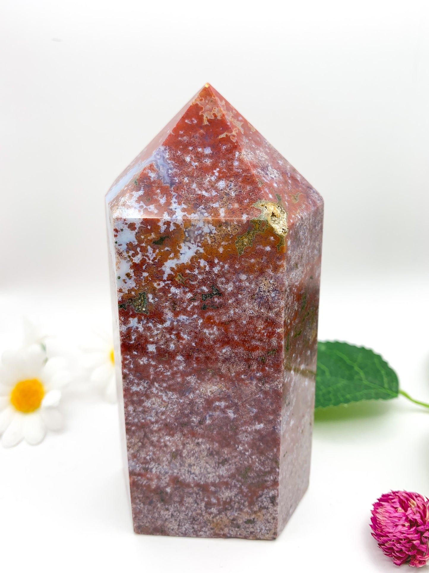 Ocean Jasper Tower - Crystal Love Treasures