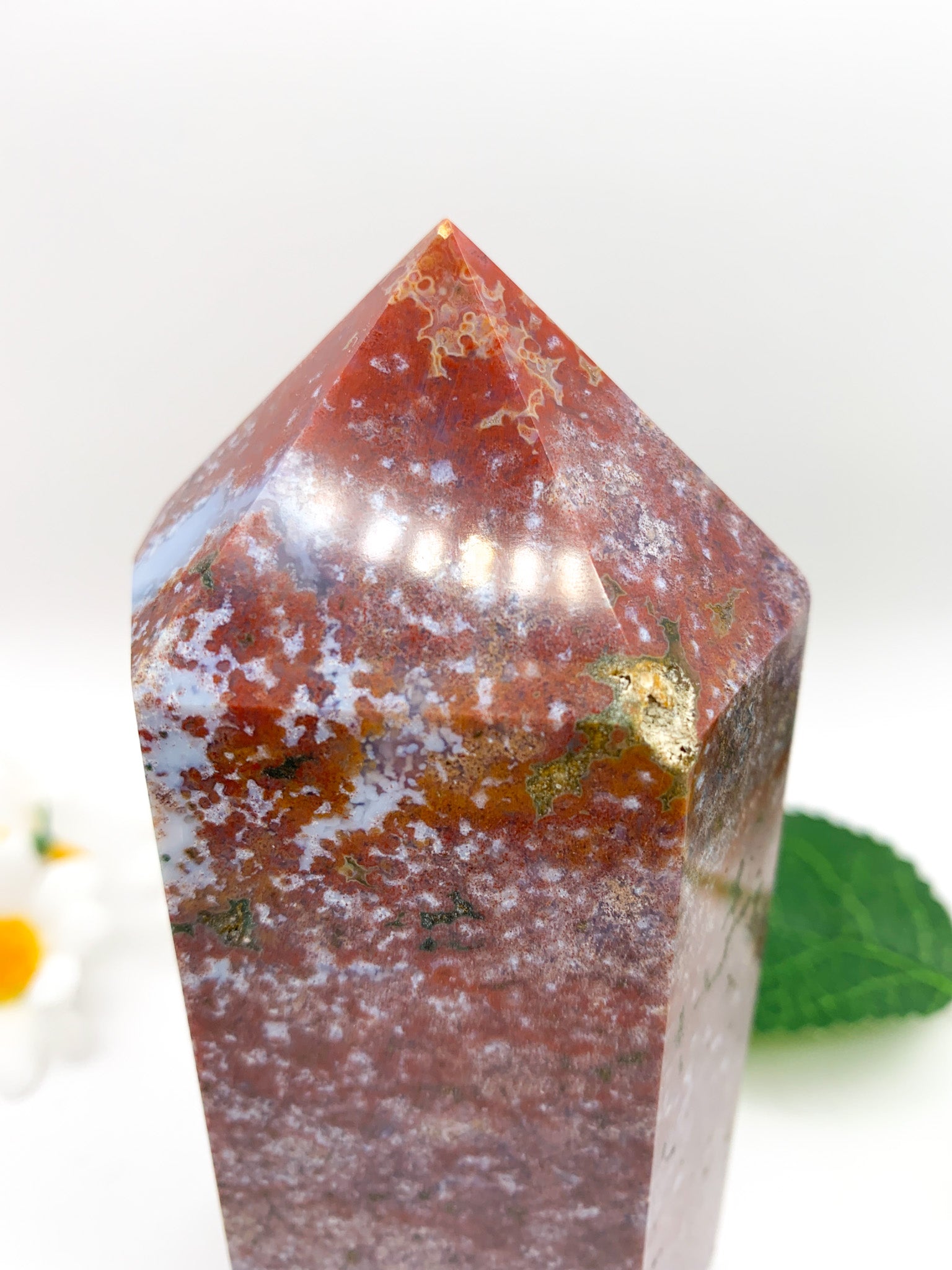 Ocean Jasper Tower - Crystal Love Treasures